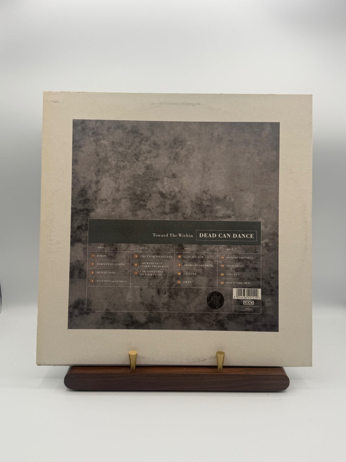 Dead Can Dance Toward The Within DAD 4015 rear cover