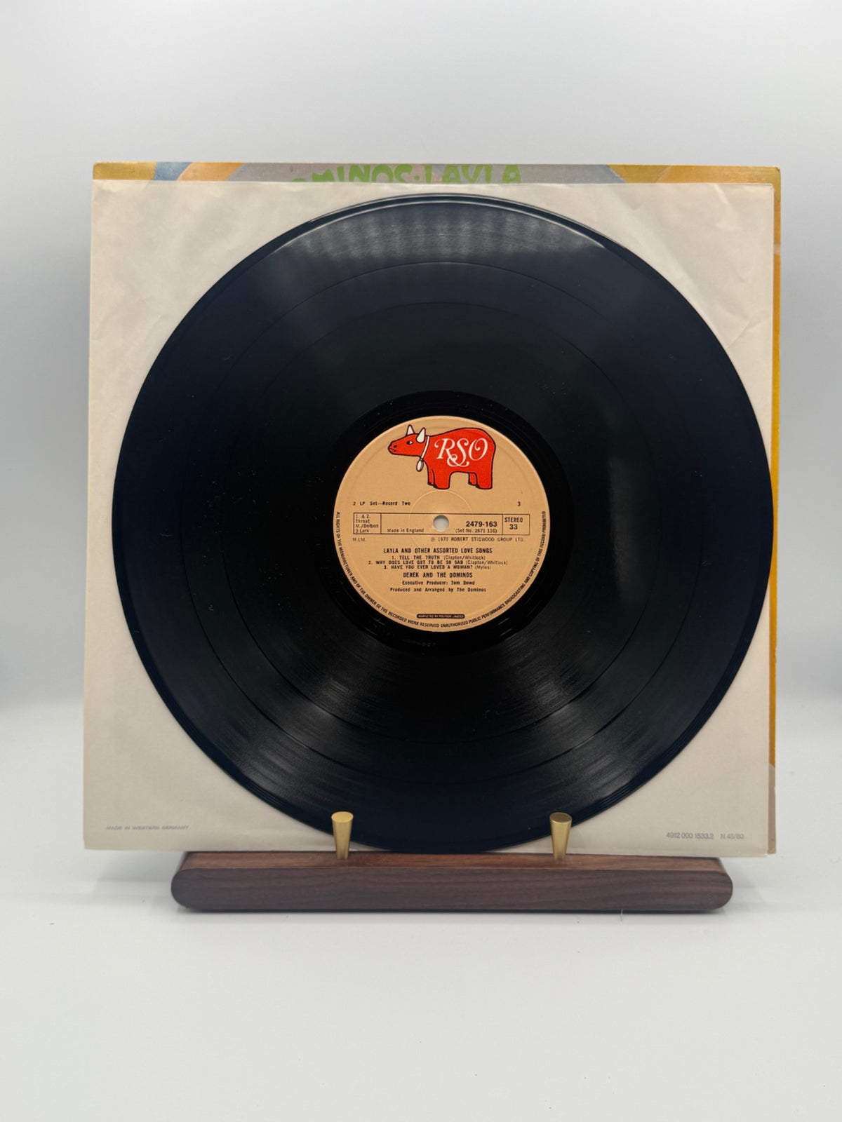 Derek and the Dominos Layla UK RSO vinyl label side three
