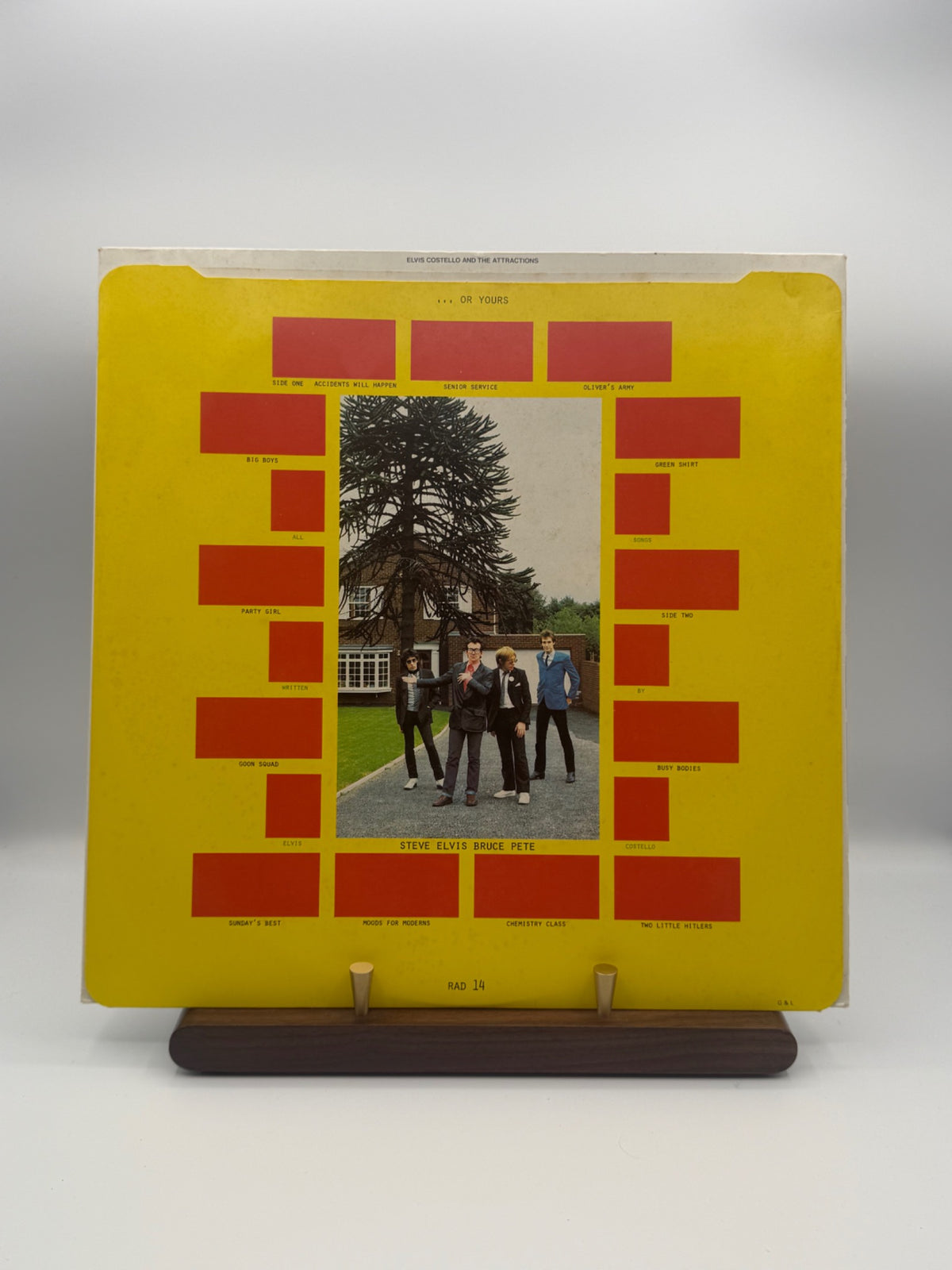 Elvis Costello and the Attractions Armed Forces RAD 14 rear cover