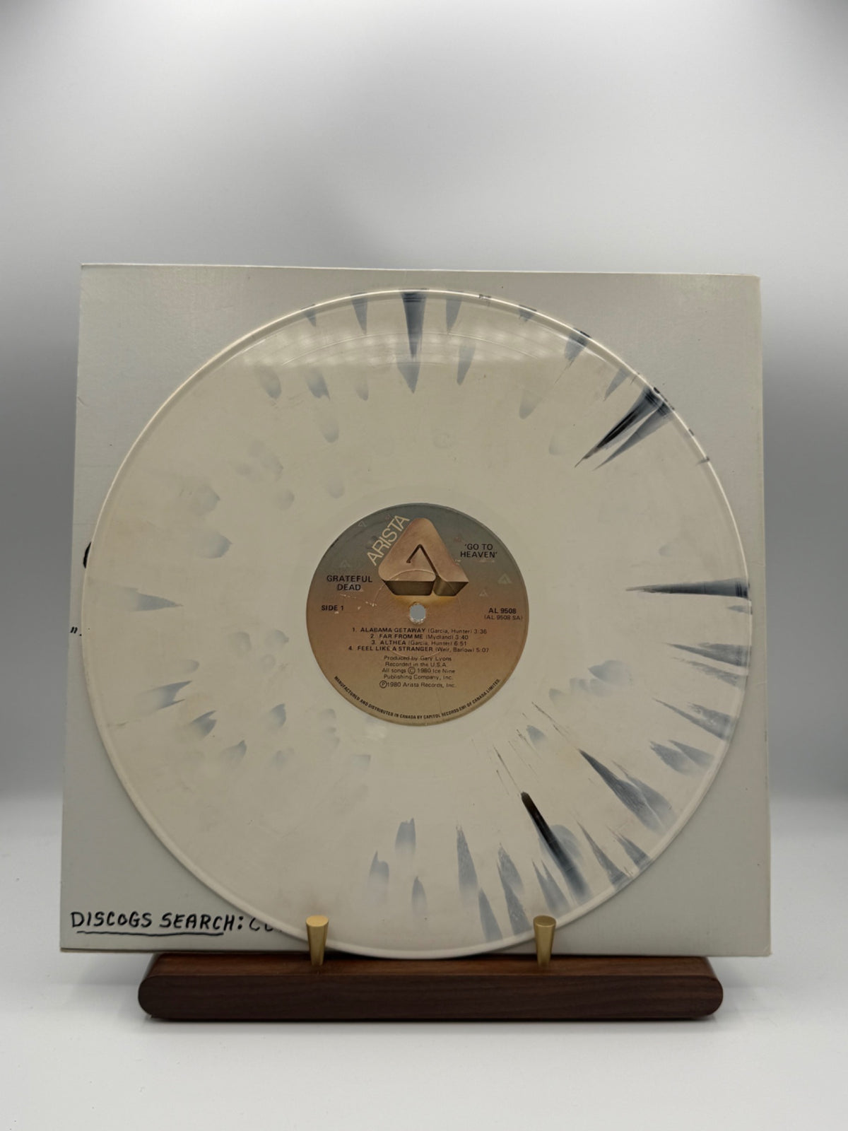 Ian Thomas Dirt Band Capitol Canada Color Test #3 clear splatter vinyl with Grateful Dead label