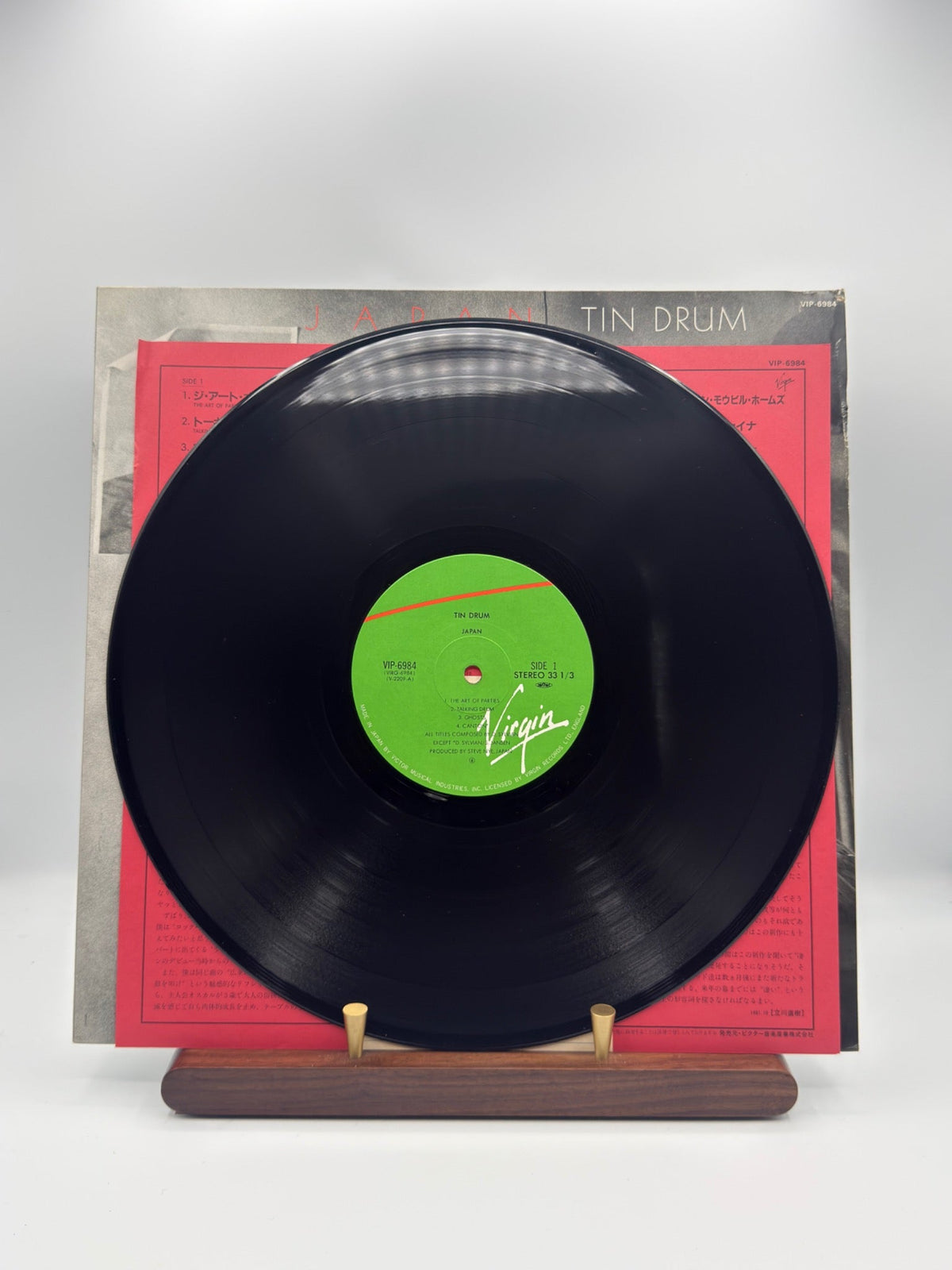 Japan Tin Drum Virgin VIP-6984 Japanese vinyl side one green label