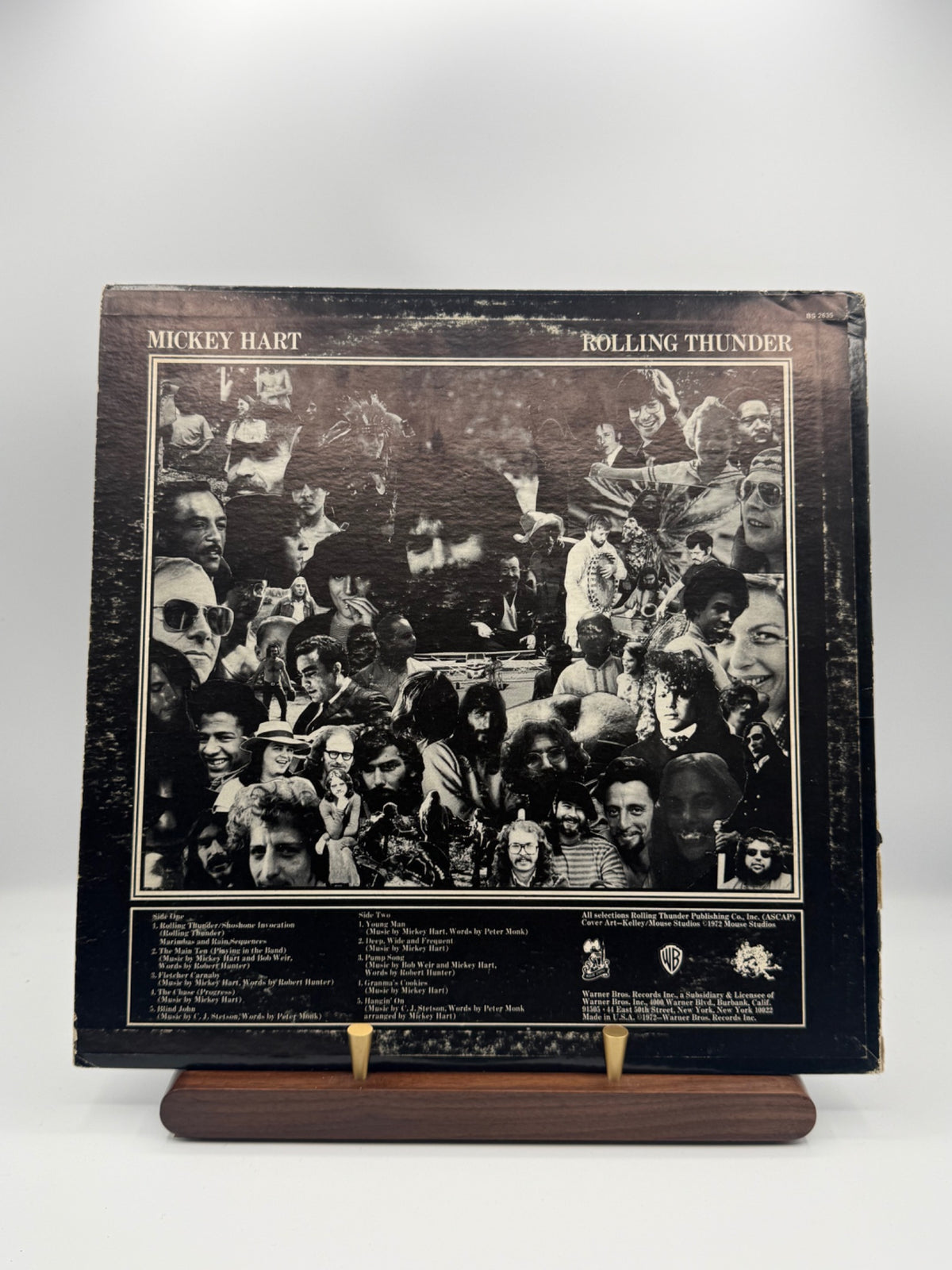 Mickey Hart Rolling Thunder Warner Bros BS 2635 1972 US Santa Maria pressing rear sleeve