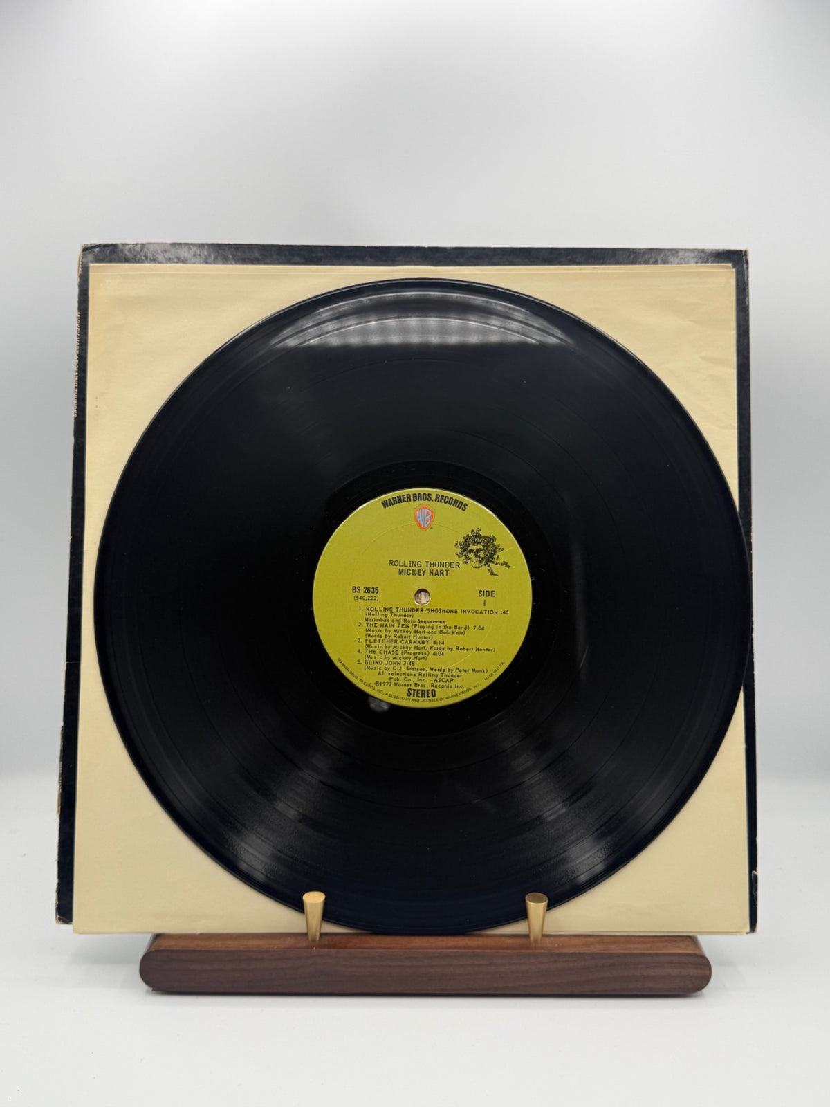 Mickey Hart Rolling Thunder Warner Bros BS 2635 1972 US Side One label