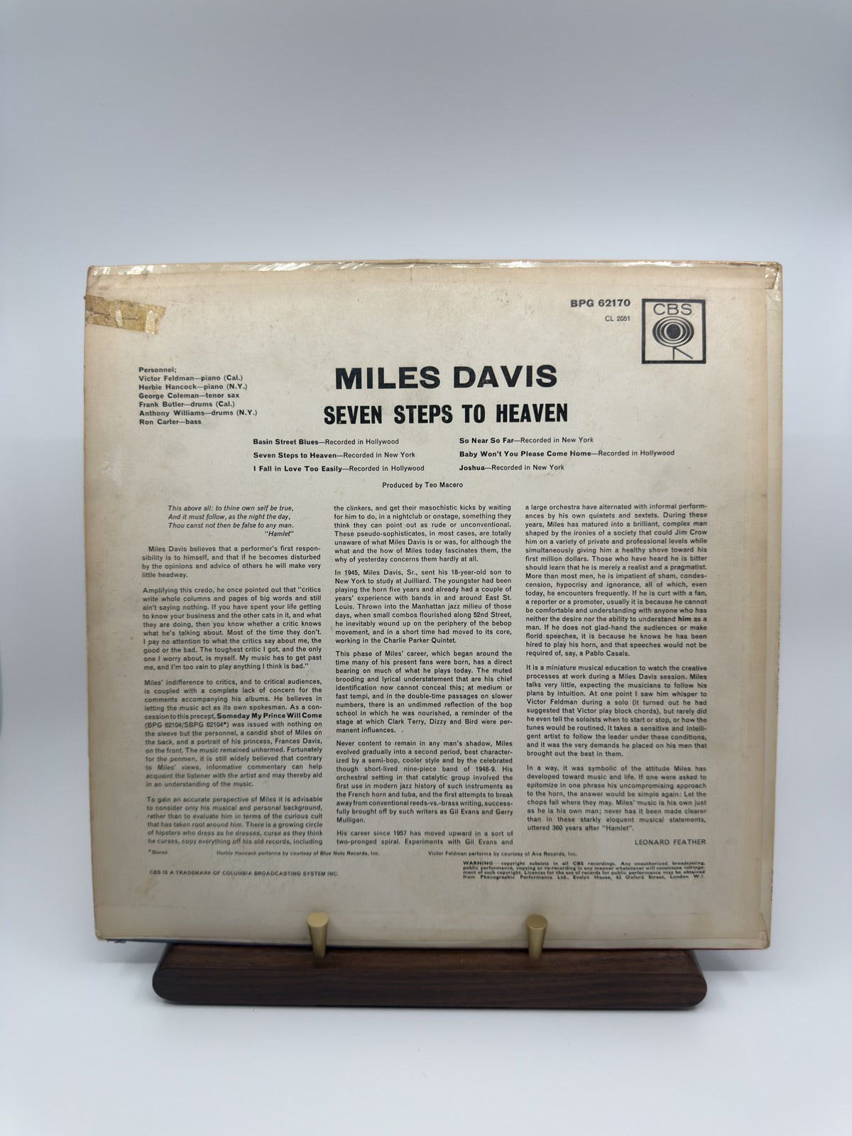 Miles Davis Seven Steps to Heaven actual copy 8529