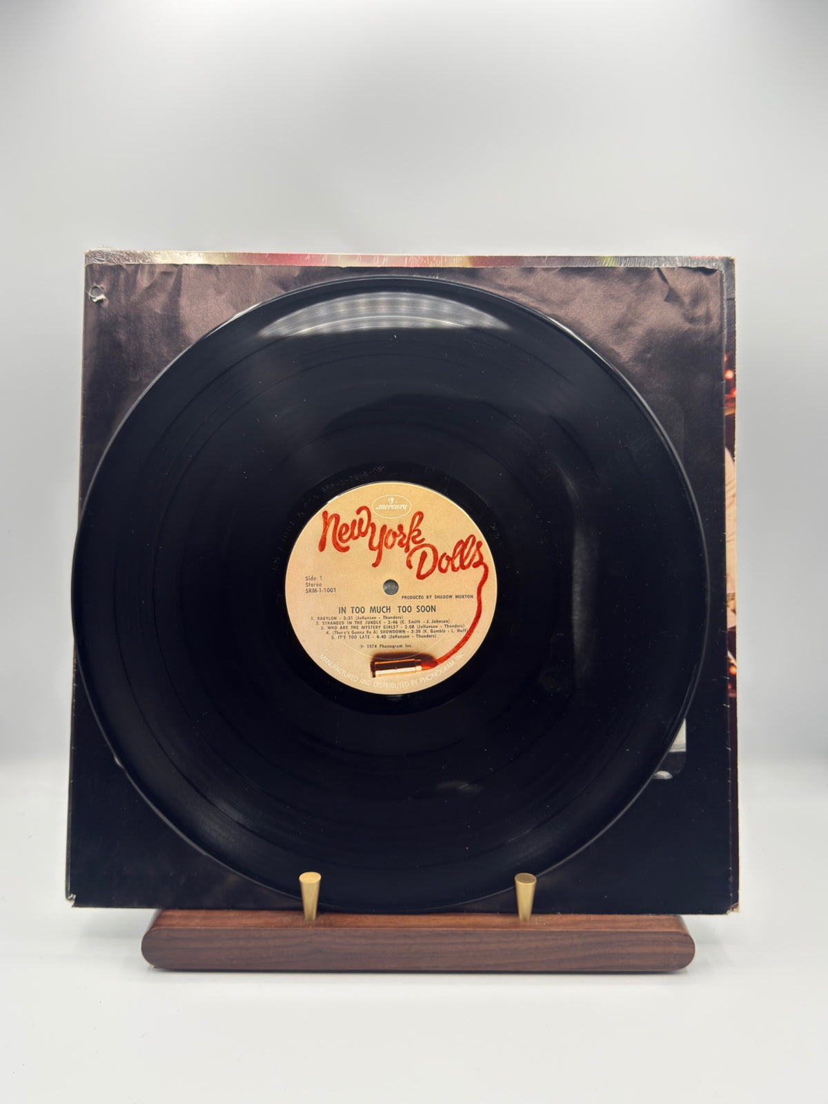 New York Dolls In Too Much Too Soon Mercury vinyl side one
