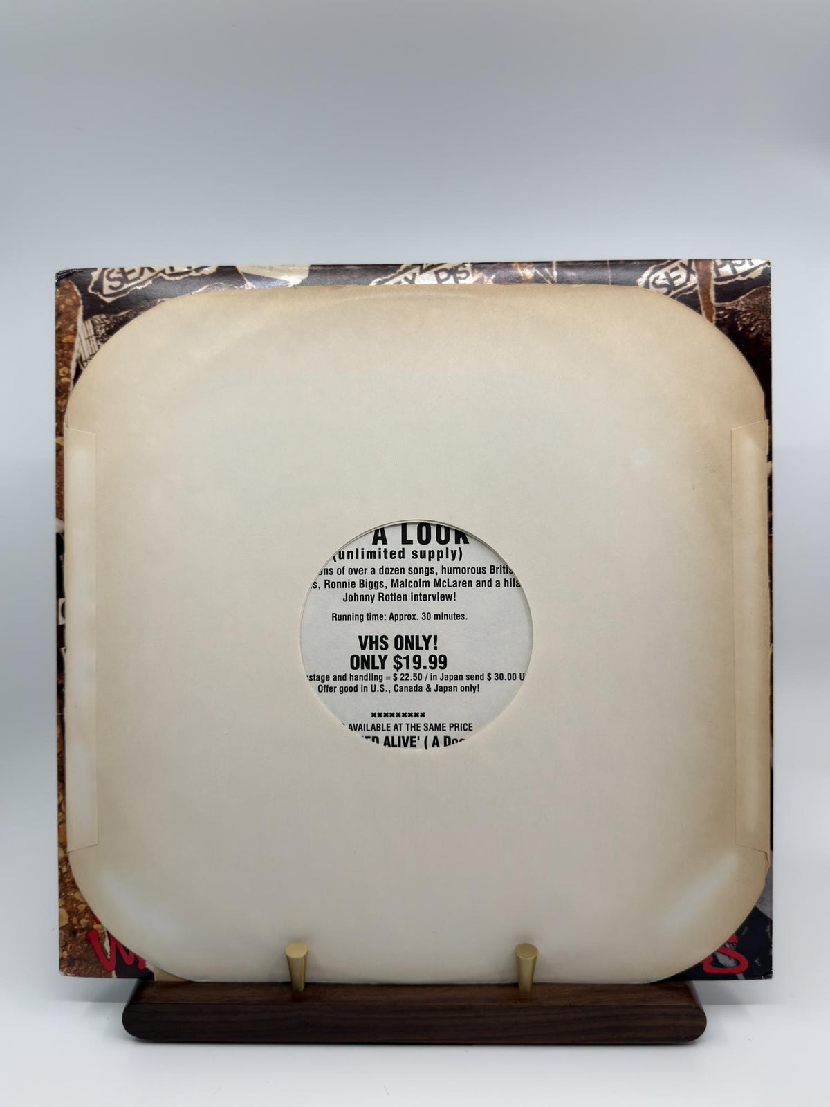 Sex Pistols We've Cum For Your Children actual copy inner sleeve