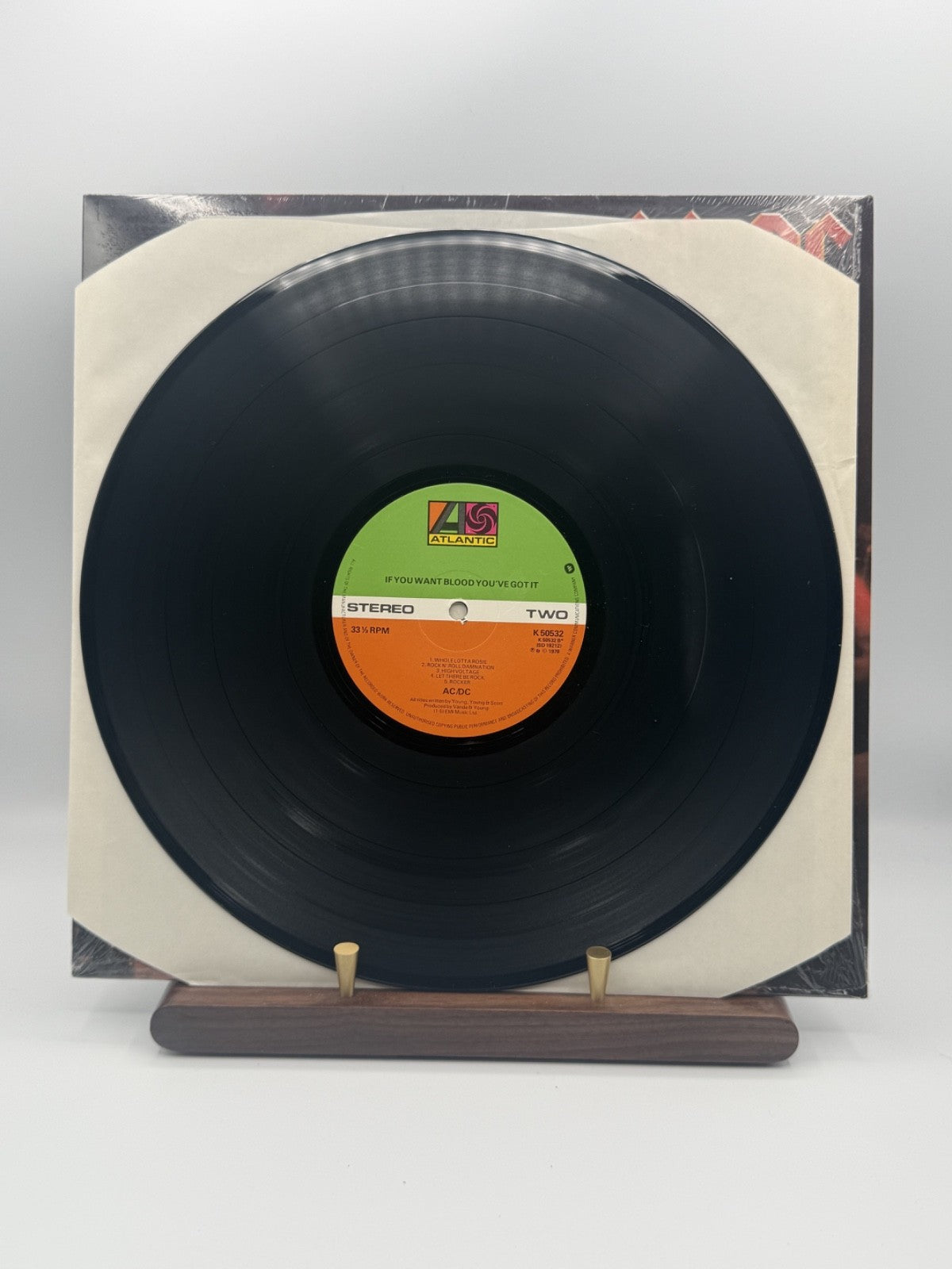 AC/DC If You Want Blood LP K 50532 UK 1978 A2/B2 Porky Pecko - EX/EX