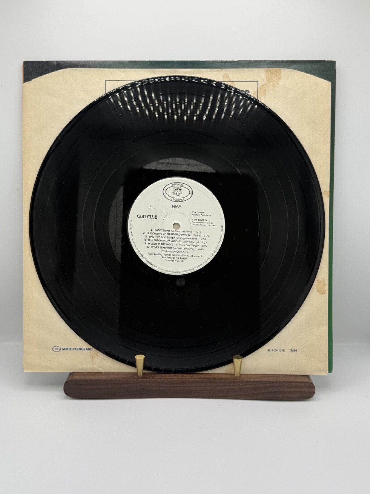 The Gun Club Miami LP CHR 1398 UK 1st Press Tone VG+/EX
