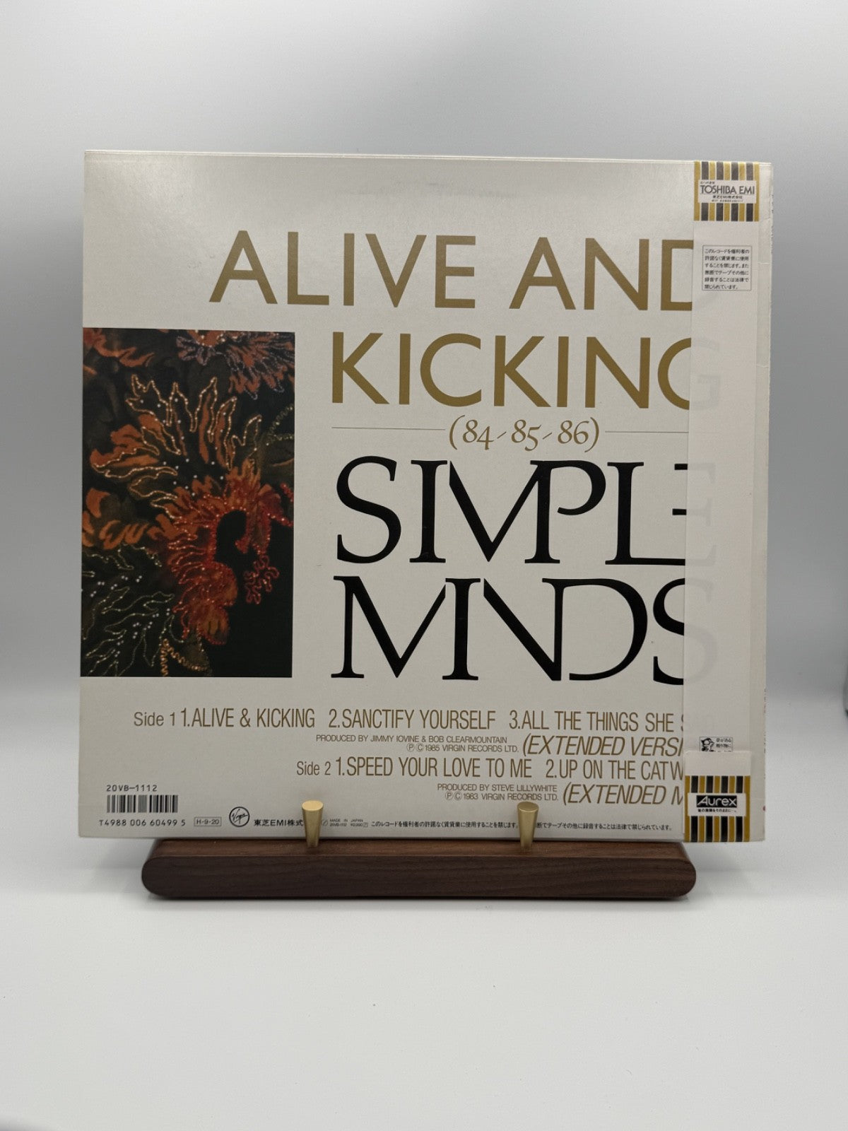 Simple Minds Alive And Kicking 84/85/86 12" Japan 20VB-1112 OBI - EX/EX