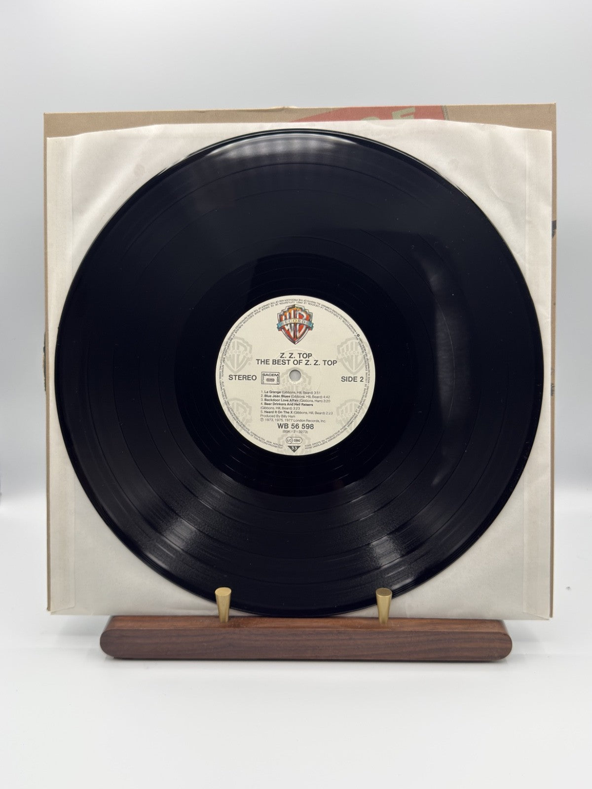 ZZ Top The Best Of ZZ Top LP WB 56598 France Alsdorf STRAWBERRY - EX/EX