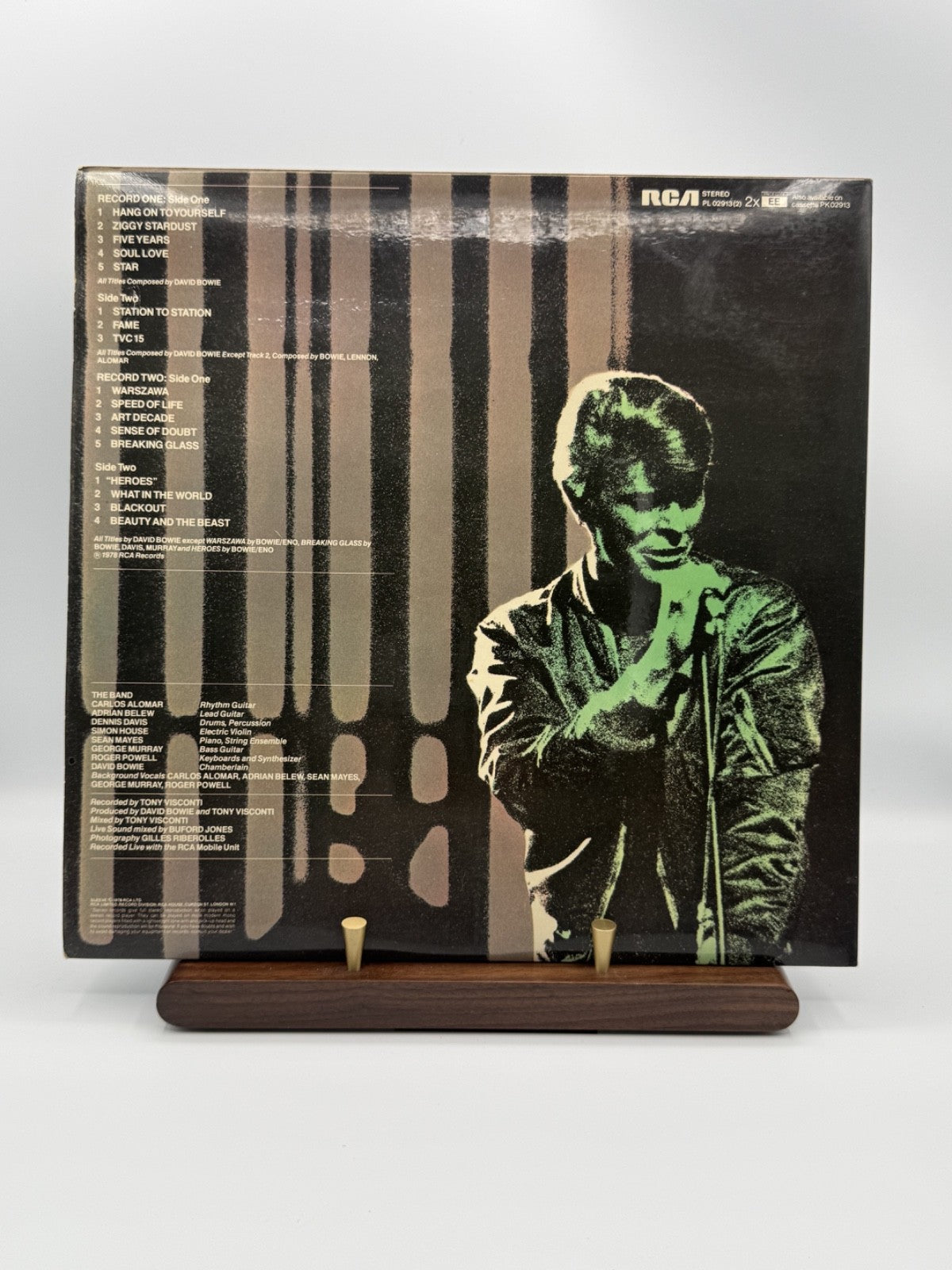 David Bowie Stage 2LP Yellow Vinyl PL 02913 UK 1978 Limited - VG+/VG++