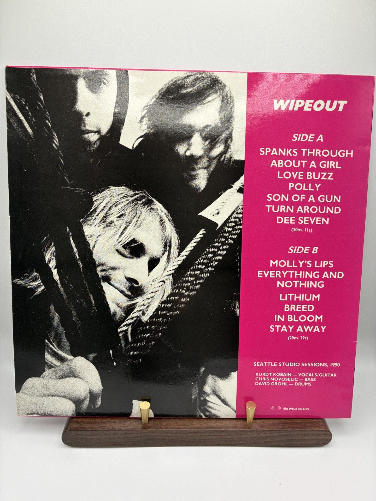 Nirvana – Wipeout LP White Label Test Pressing | Big Wave Records | NIRVA-001-A2