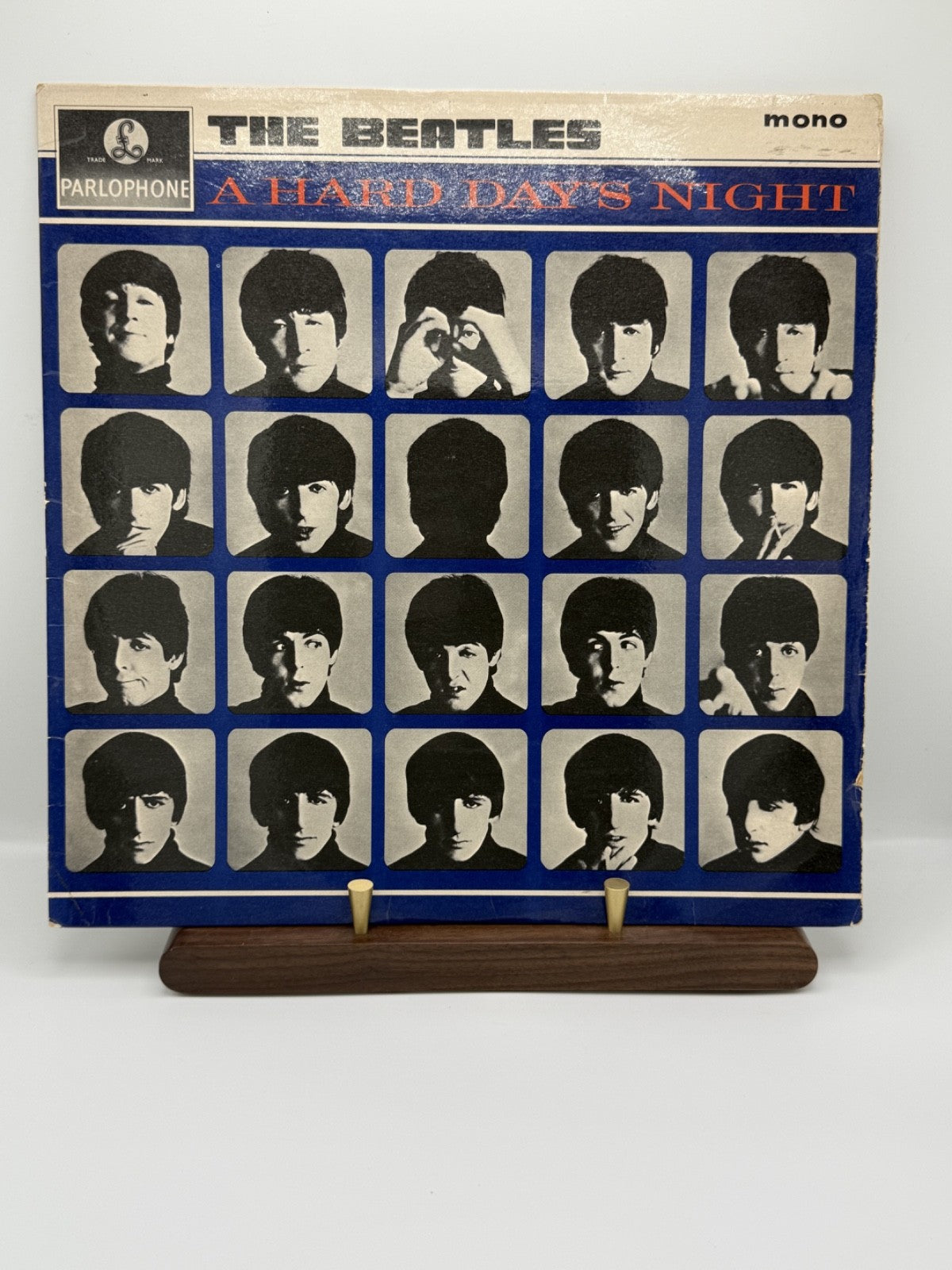 The Beatles A Hard Day's Night 1966 UK Mono Yellow Black 3N/3N VG+/VG+