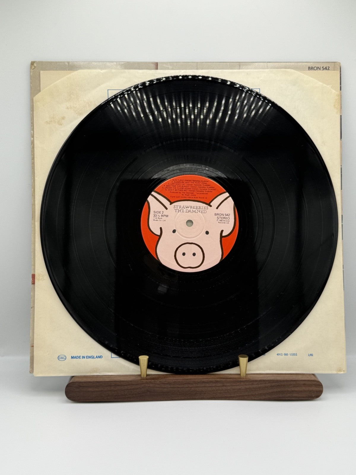 The Damned Strawberries Vinyl LP Bronze BRON 542 UK 1982 1st Press Townhouse VG+