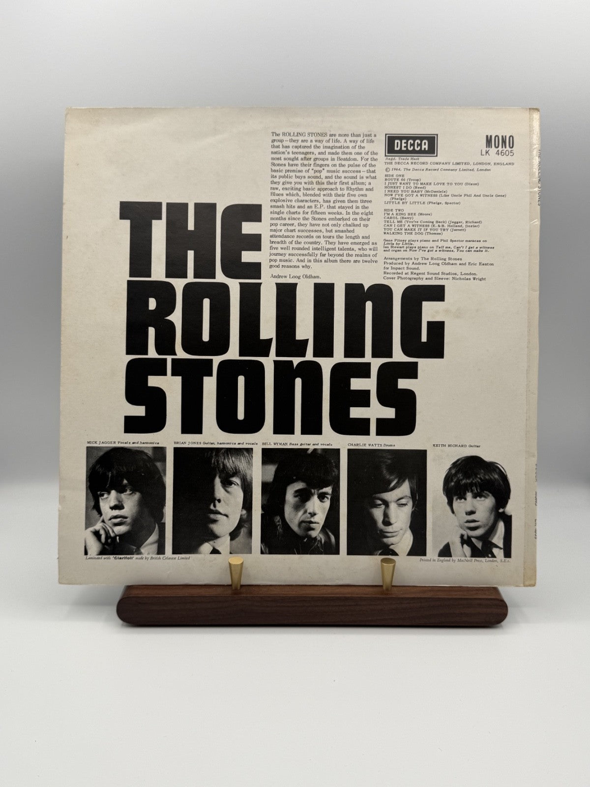 Rolling Stones The Rolling Stones LP Vinyl LK 4605 UK Mono 6A/12A - VG+/VG+