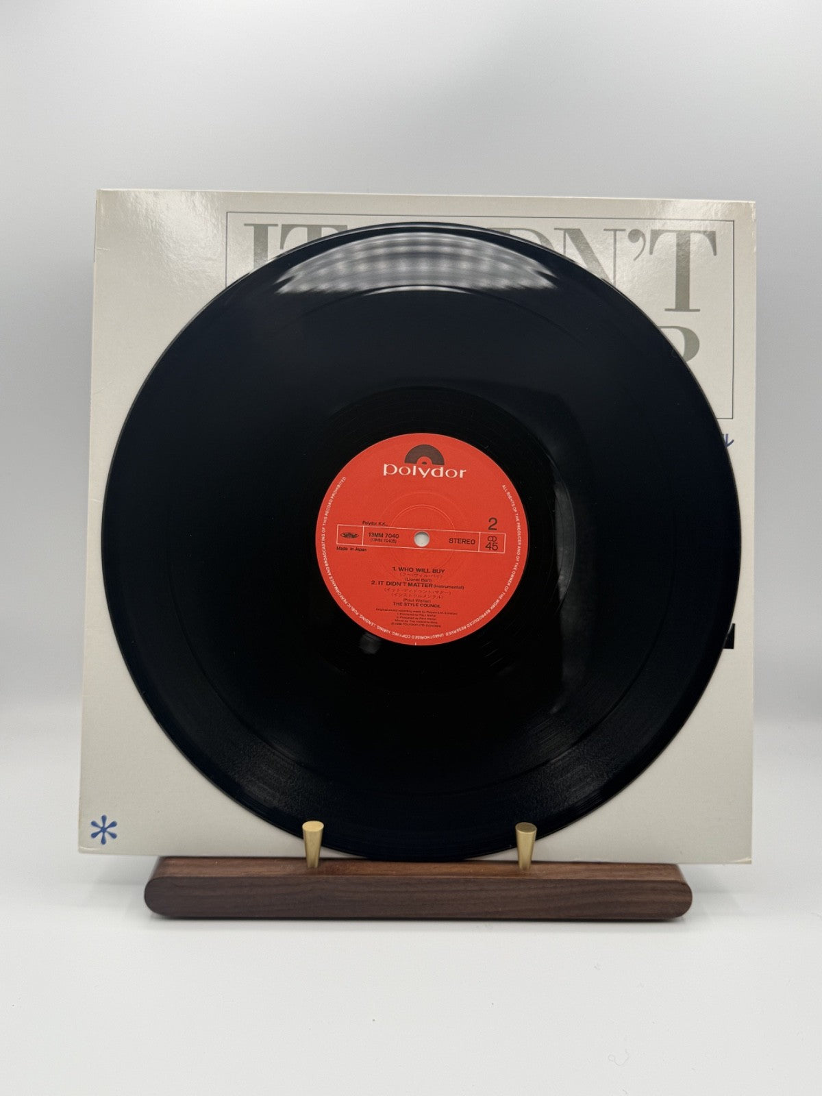 Style Council It Didn't Matter 12" Vinyl 13MM 7040 Japan 1986 - EX/VG+