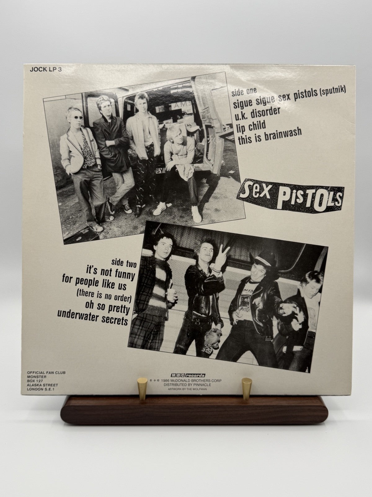 Sex Pistols 10th Anniversary Album LP Vinyl Record JOCK LP 3 - EX/EX