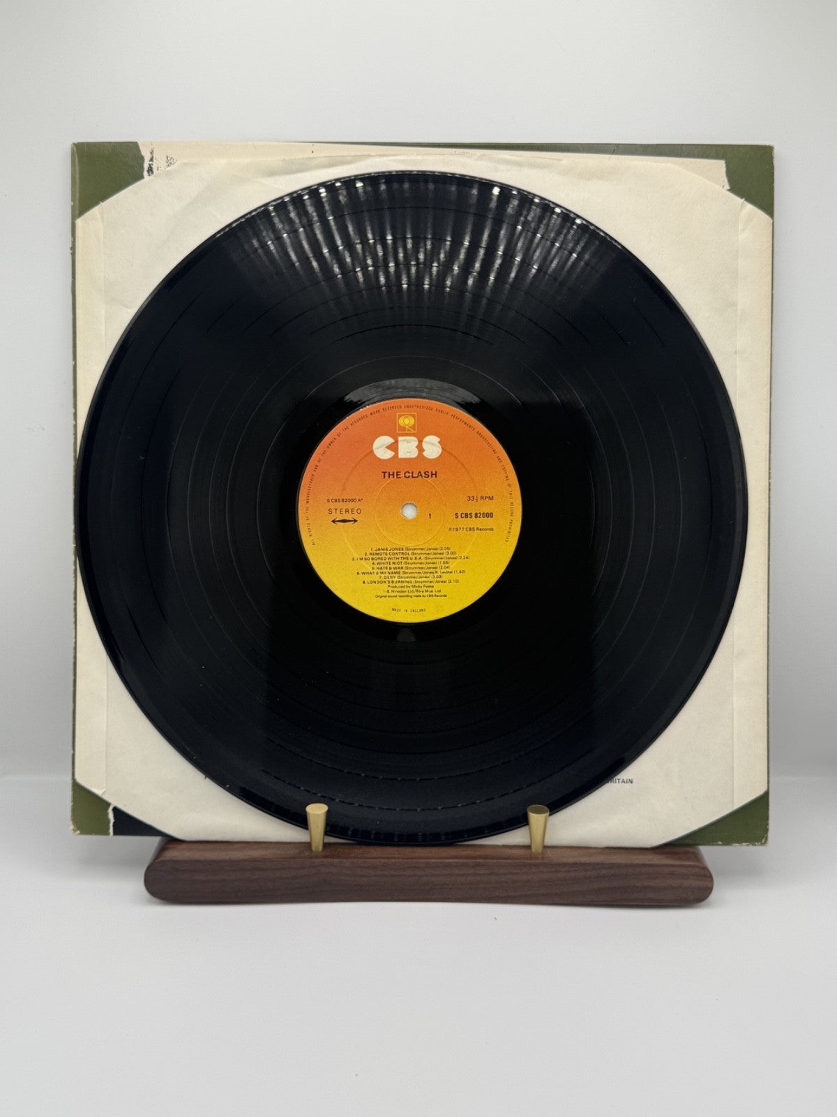 The Clash Self Titled Vinyl LP CBS 82000 UK 1st Issue Sunburst Label A5/B3 VG+/V