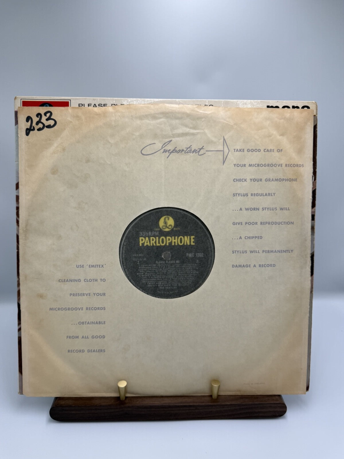 The Beatles Please Please Me UK Mono 1963 4th Press PMC1202 1N/1N EX+/EX+