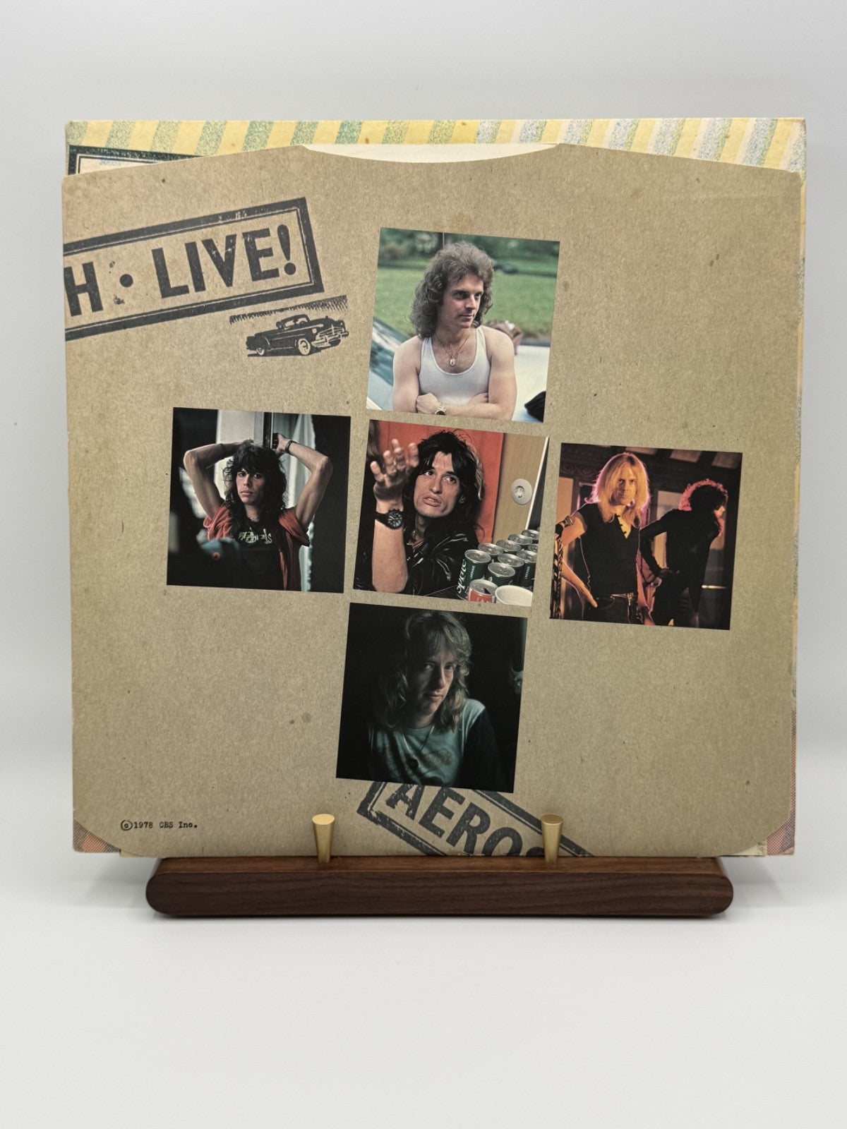 Aerosmith Live! Bootleg 1978 UK CBS 2LP + Original Poster EX/VG++