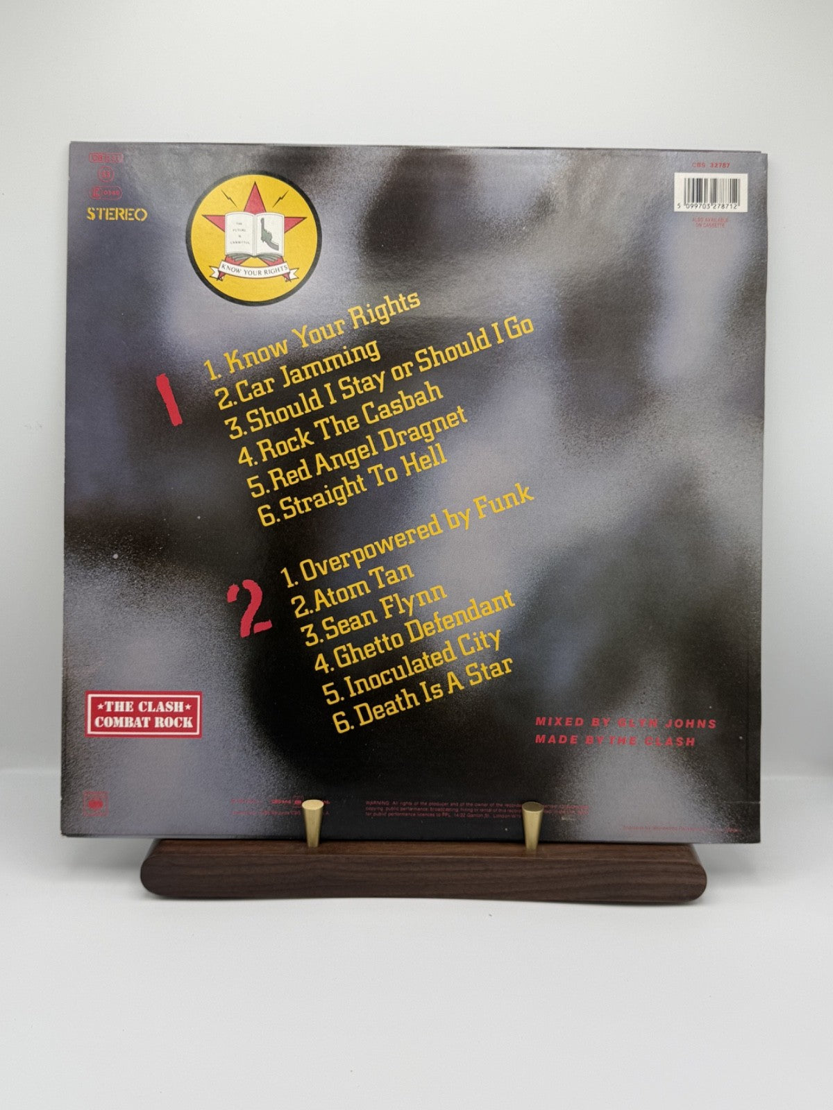 The Clash Combat Rock Vinyl LP CBS 32787 UK 1st Press FMLN Matrix Inner EX/EX
