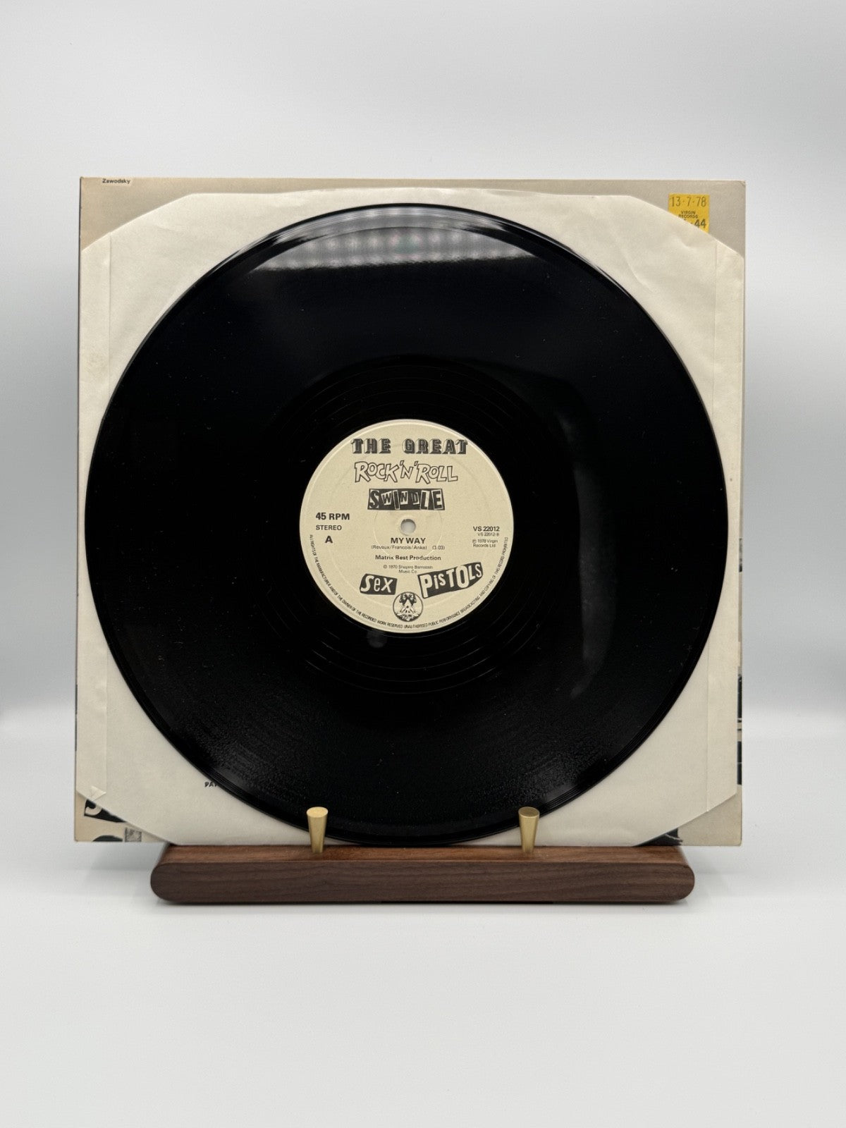Sex Pistols The Biggest Blow / My Way 12in Vinyl VS22012 Interview - EX/EX