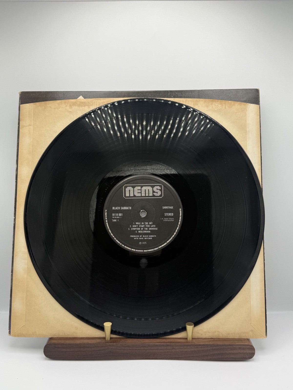 Black Sabbath - Sabotage 9119 001 UK Repress Sterling Textured Sleeve VG+/VG+