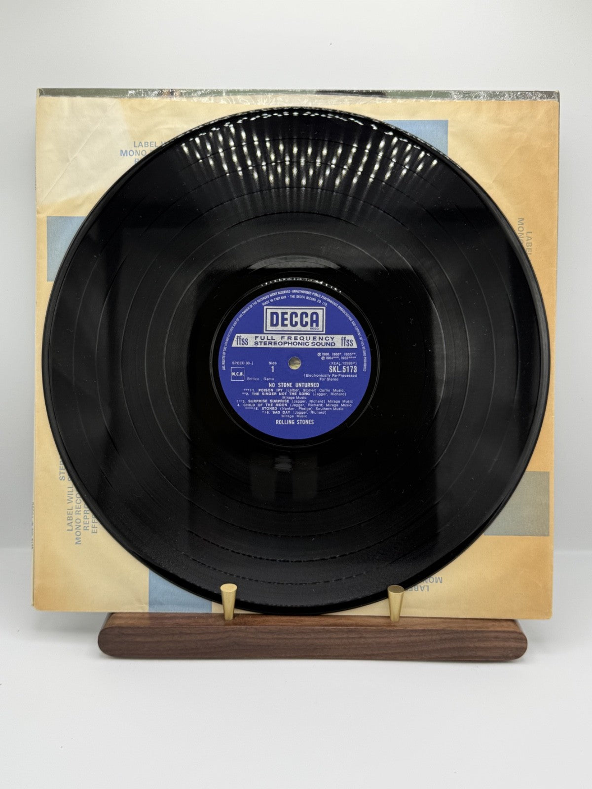 Rolling Stones No Stone Unturned UK 1st Press 1W/1W Decca SKL5173 VG+/VG+ LP