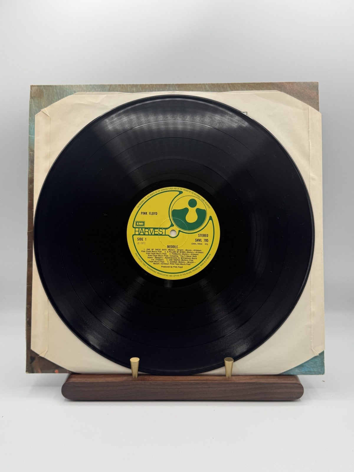 Pink Floyd Meddle LP Vinyl SHVL 795 UK A7/B6 HTM Textured - EX/EX