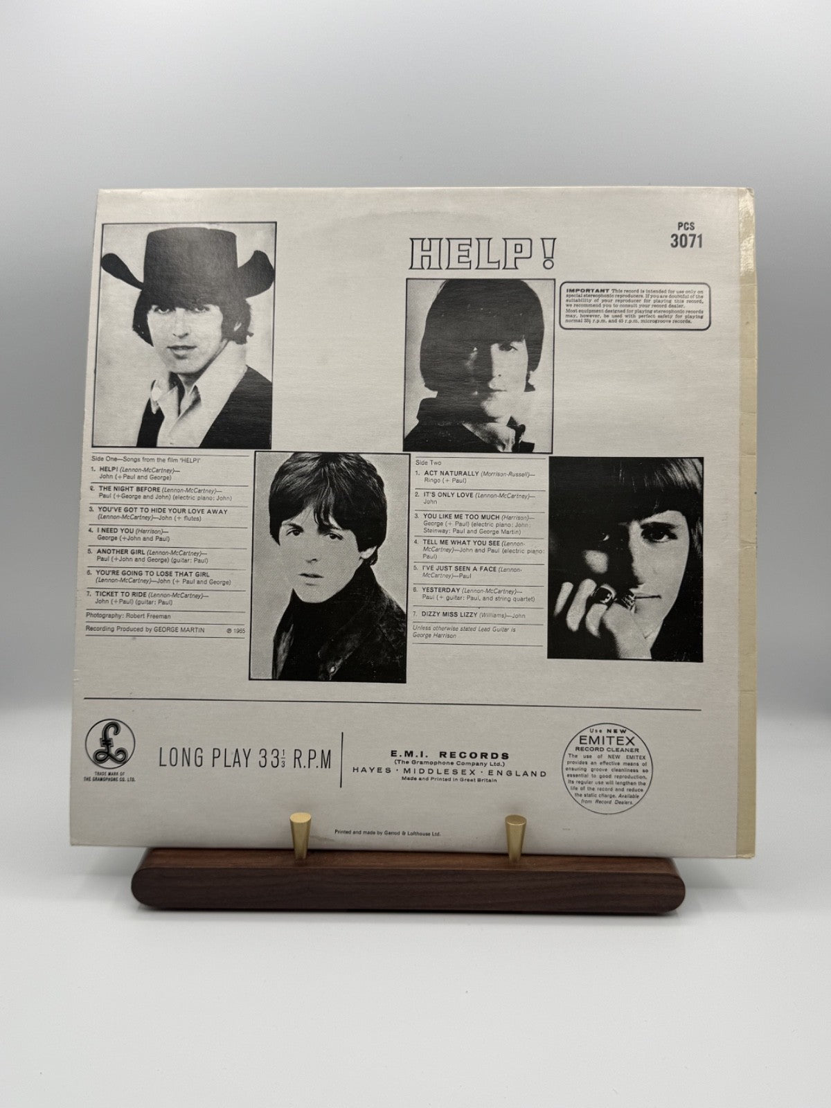 Beatles Help LP Vinyl Record PCS 3071 UK 1971 -2/-1 - VG++/EX