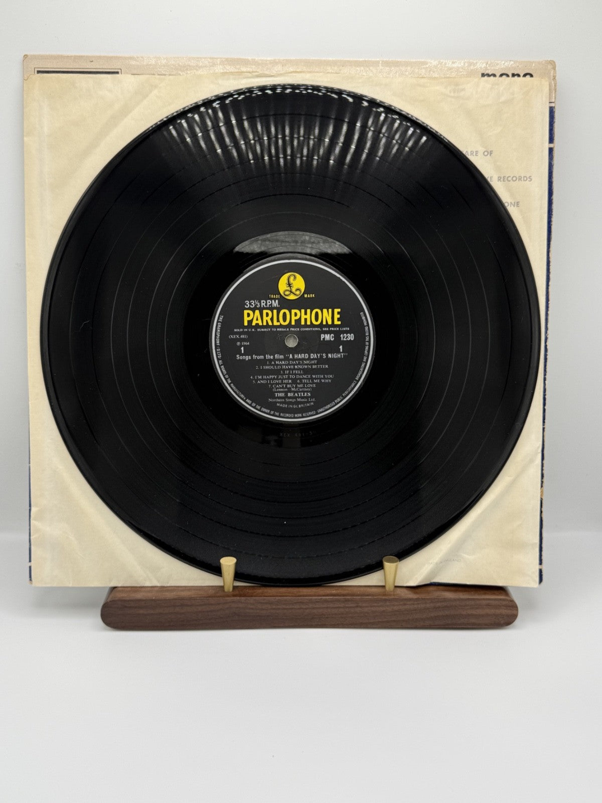The Beatles A Hard Day's Night 1966 UK Mono Yellow Black 3N/3N VG+/VG+