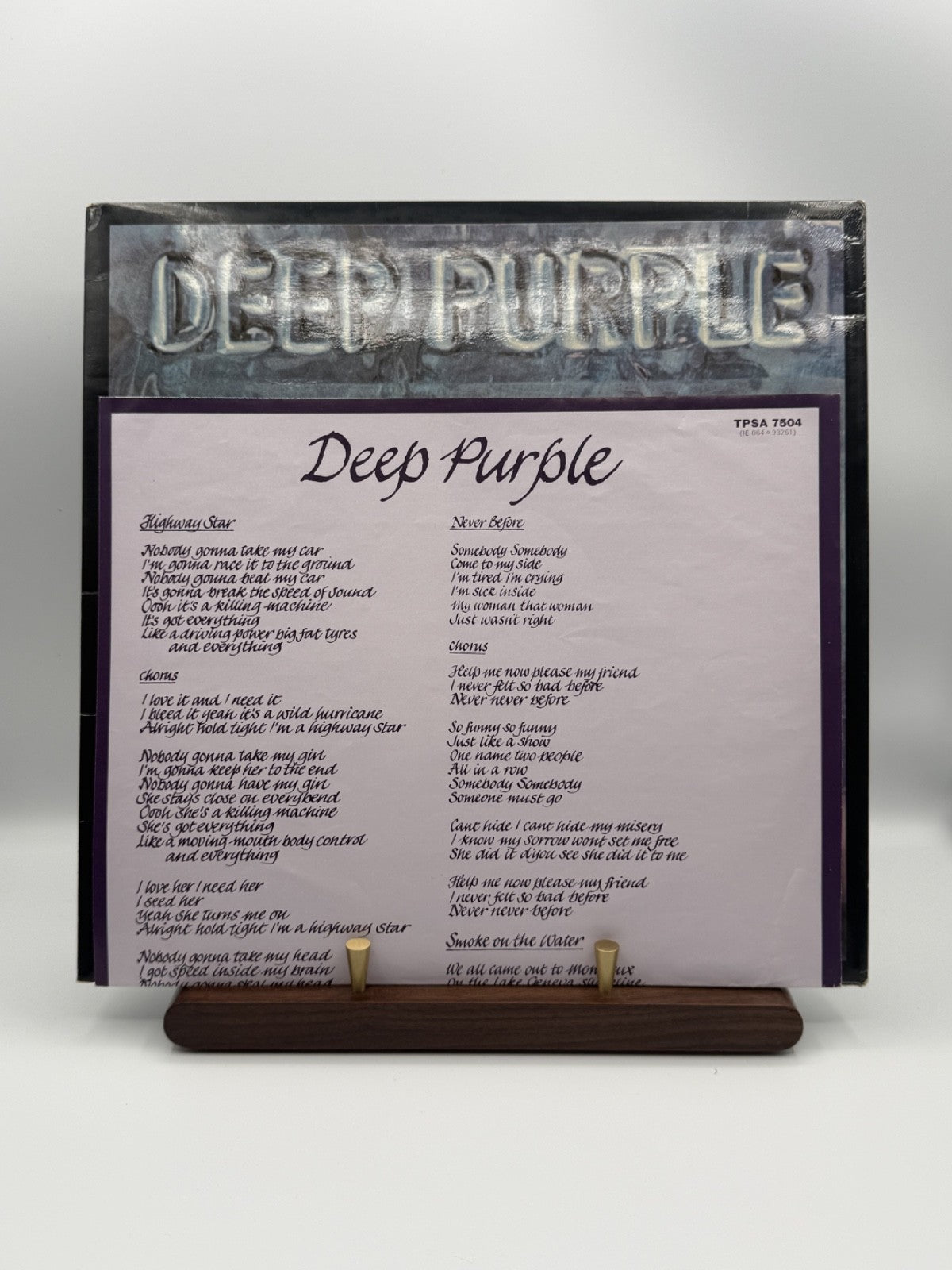 Deep Purple Machine Head LP Vinyl TPSA 7504 UK A1U/B1U - VG+/VG++