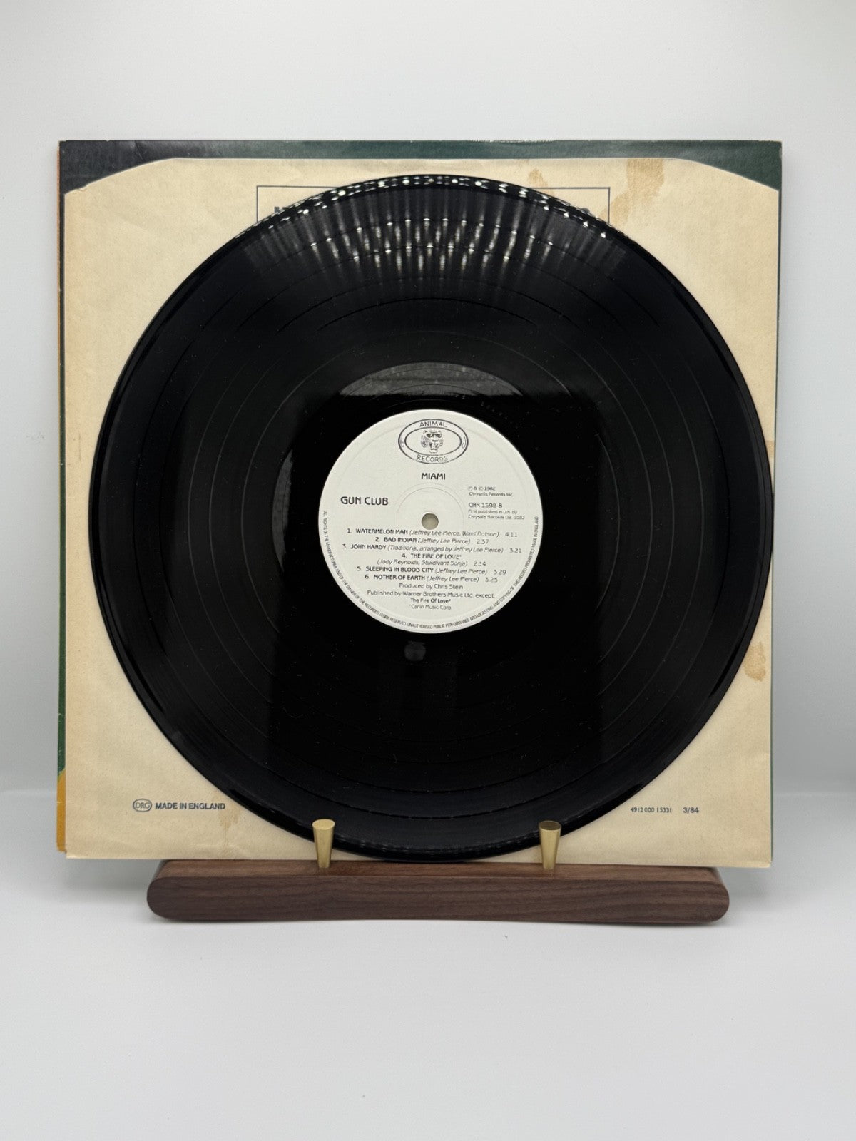 The Gun Club Miami LP CHR 1398 UK 1st Press Tone VG+/EX
