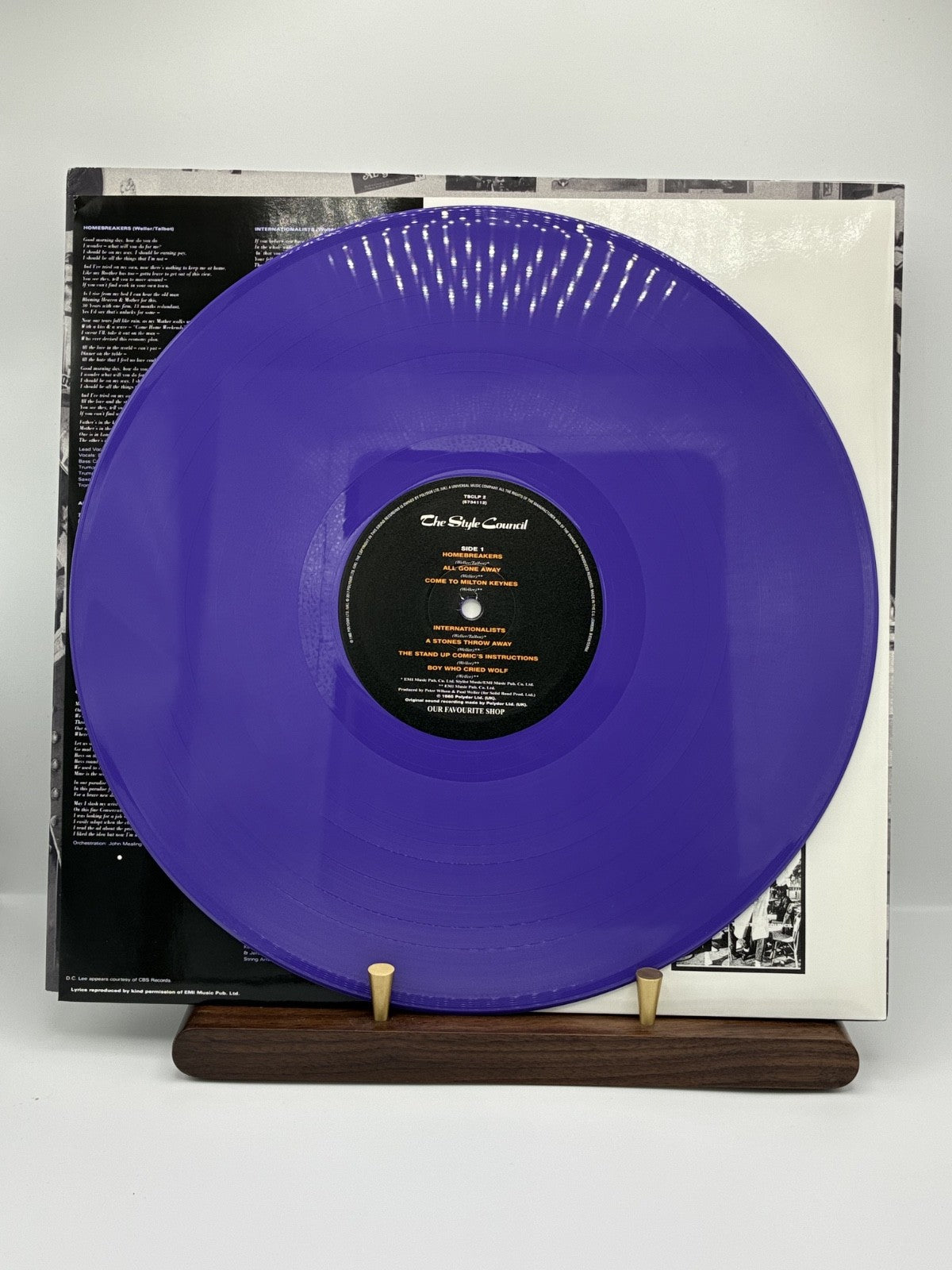 The Style Council: Our Favourite Shop Purple Vinyl LP 2023 Limited Edition EX/EX