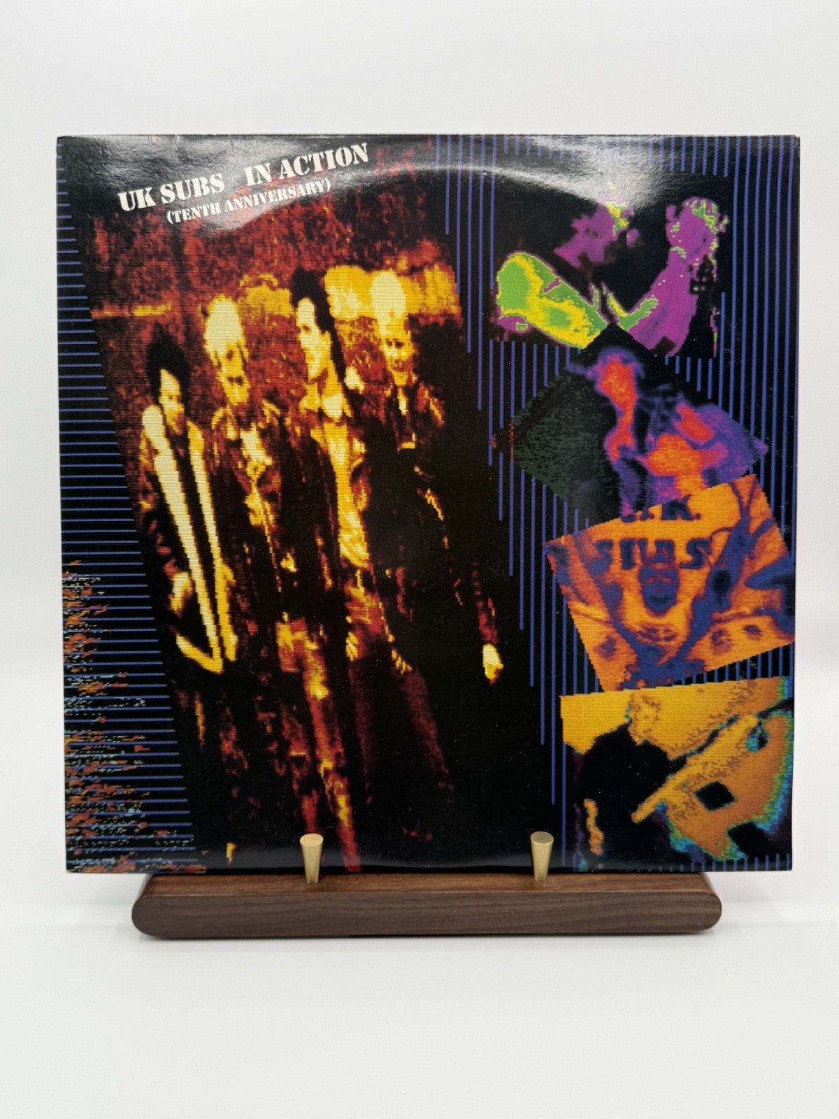 UK Subs In Action Tenth Anniversary 2LP Green Vinyl RFB LP 2 - VG++/EX