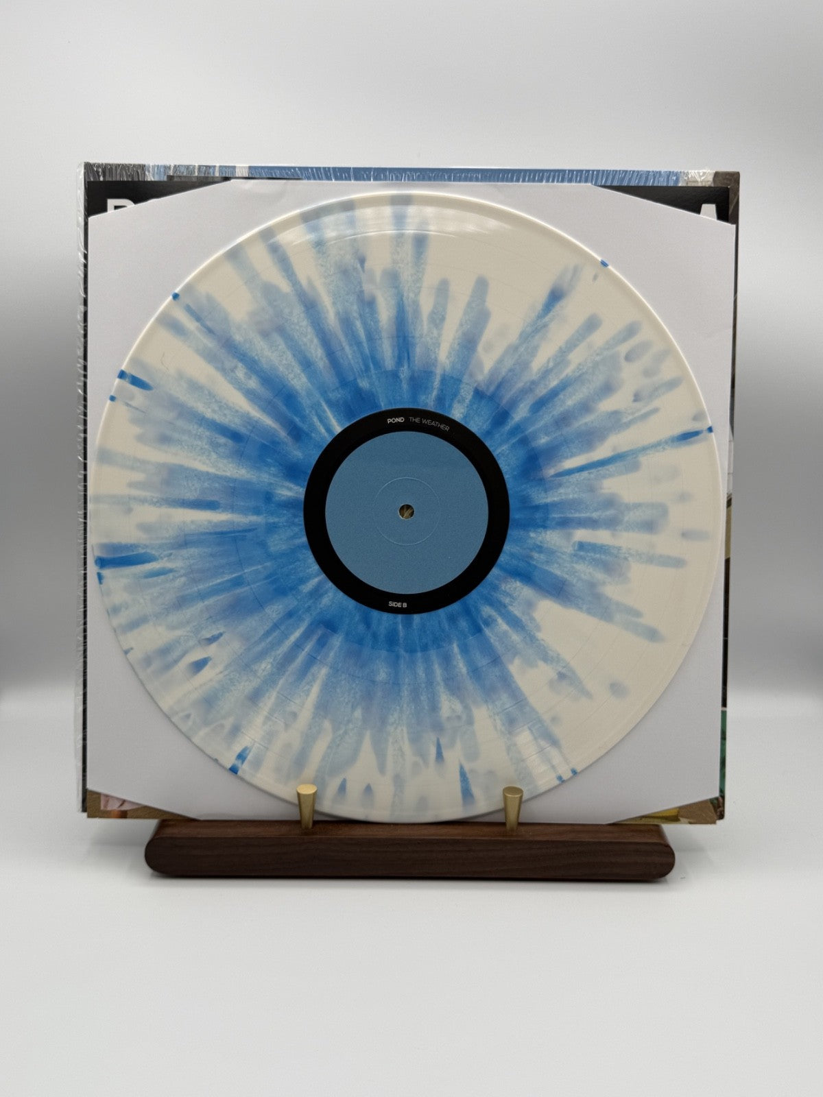 Pond The Weather White Blue Splatter LP Vinyl MA0094LPX - EX+/EX+
