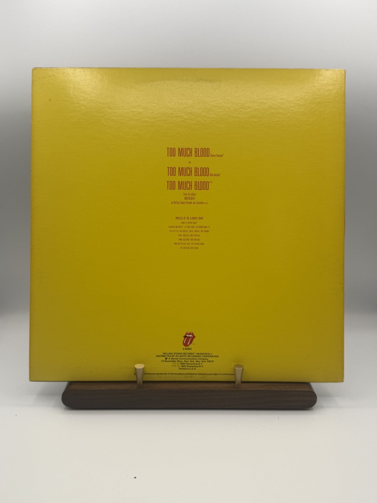 Rolling Stones Too Much Blood 12" 0-96902 US 1984 STERLING SRC - EX/EX
