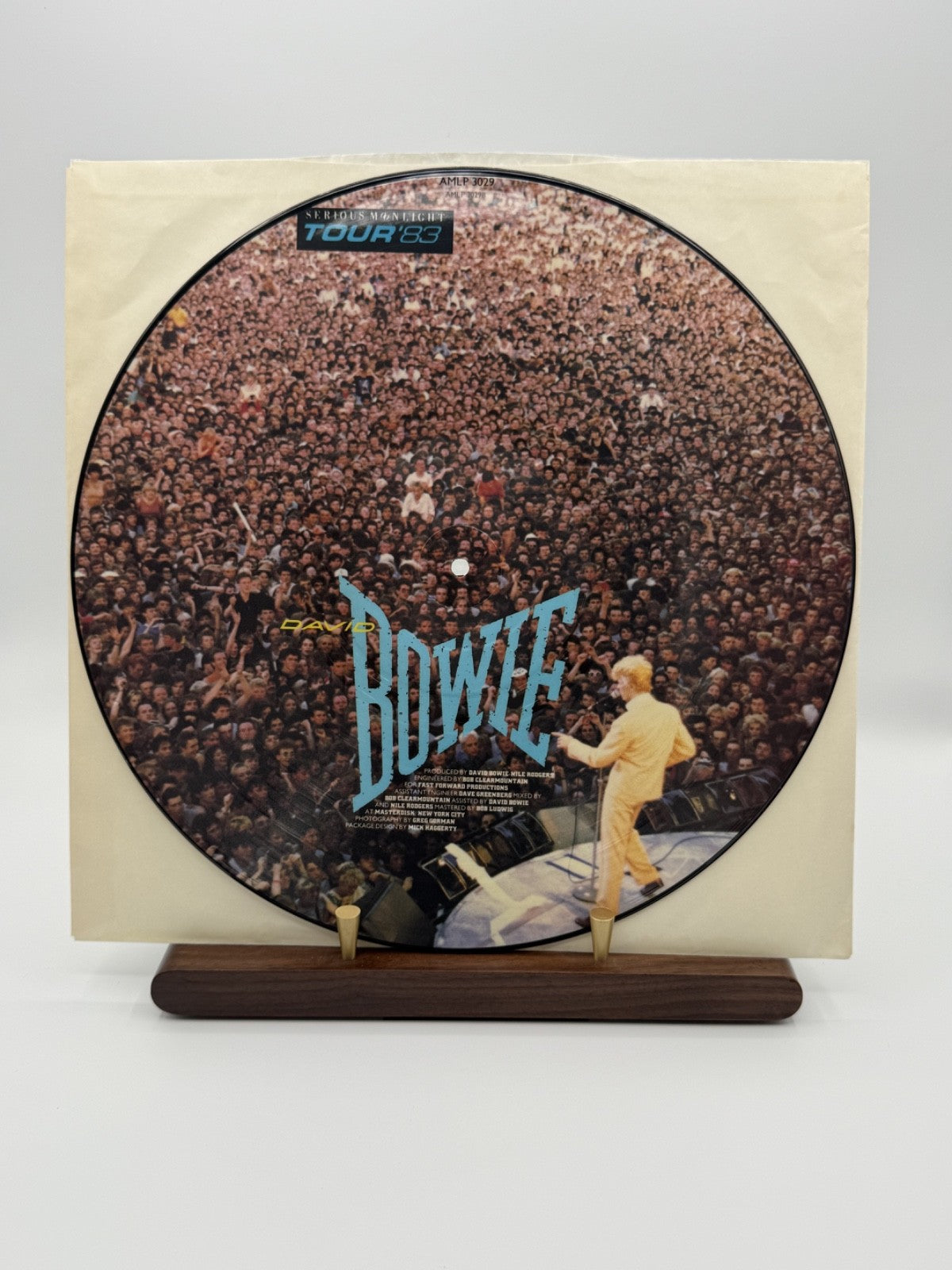 David Bowie Let's Dance Picture Disc LP Vinyl Record AMLP 3029 - EX