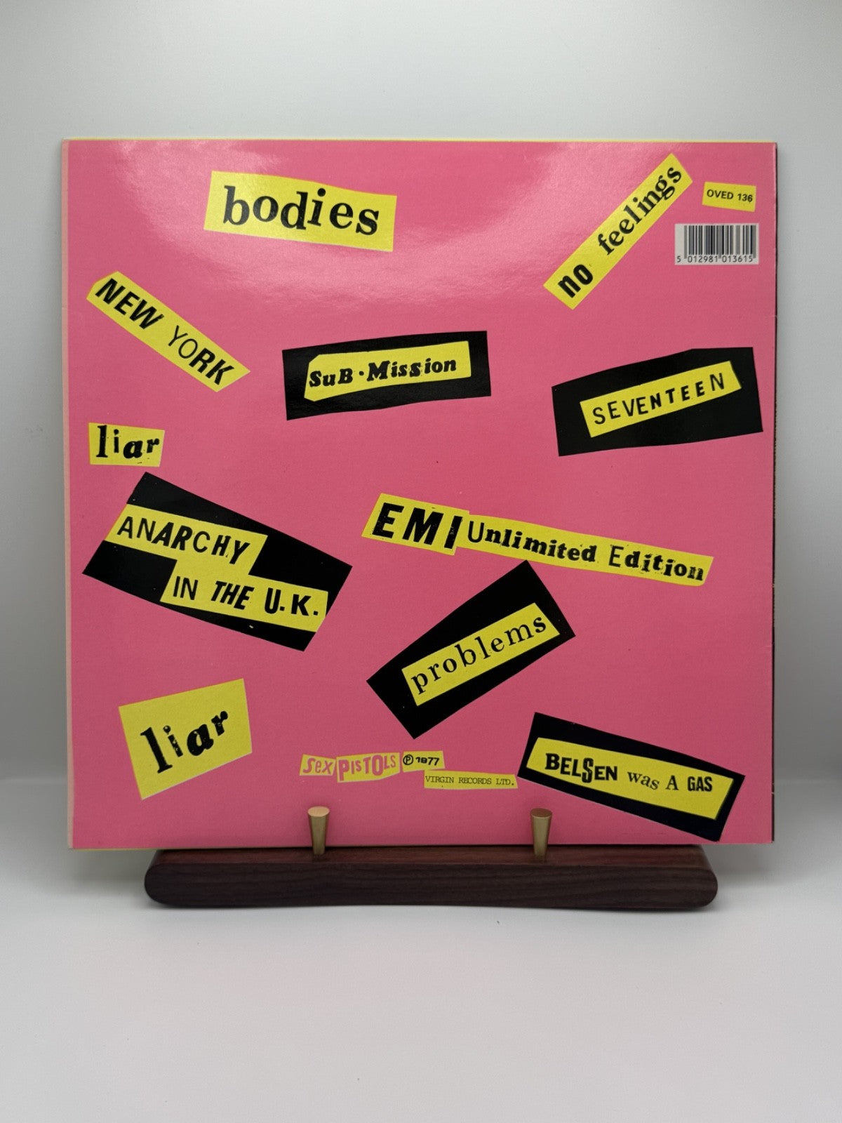 Sex Pistols Never Mind The Bollocks LP OVED 136 UK Reissue Virgin EX/EX
