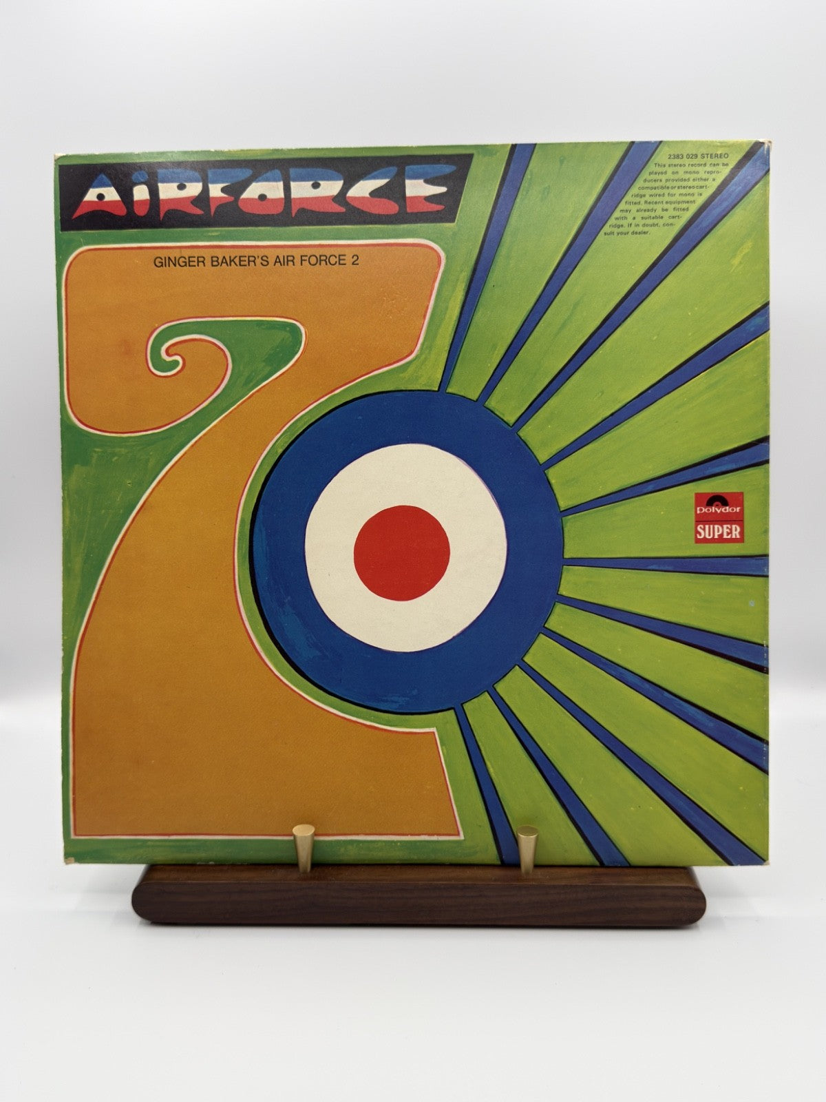 Ginger Baker's Air Force 2 LP 2383 029 UK 1970 A3/B2 + Insert - VG+/VG+