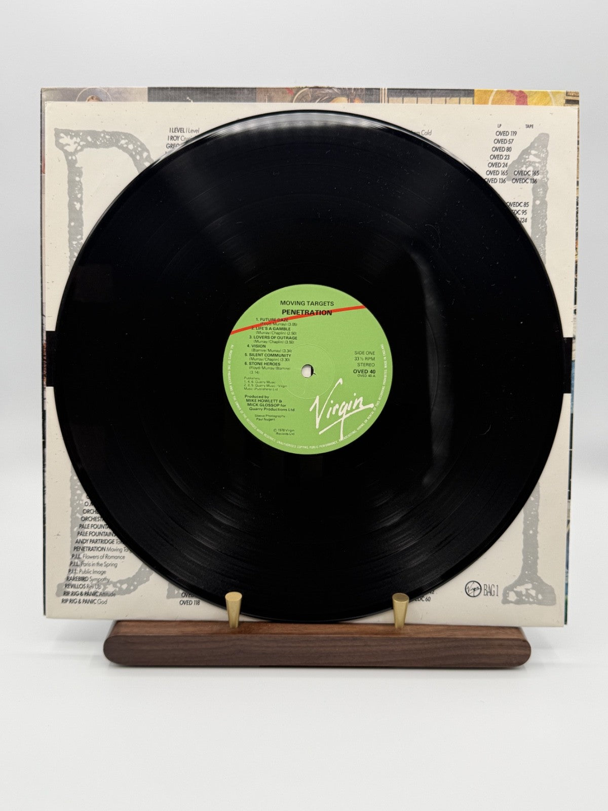 Penetration Moving Targets LP Album Vinyl Record OVED 40 UK - EX/EX
