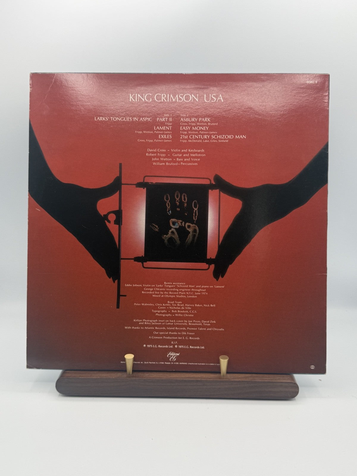 King Crimson USA LP Vinyl EGKC 9 US 1987 Half Speed - VG++/EX