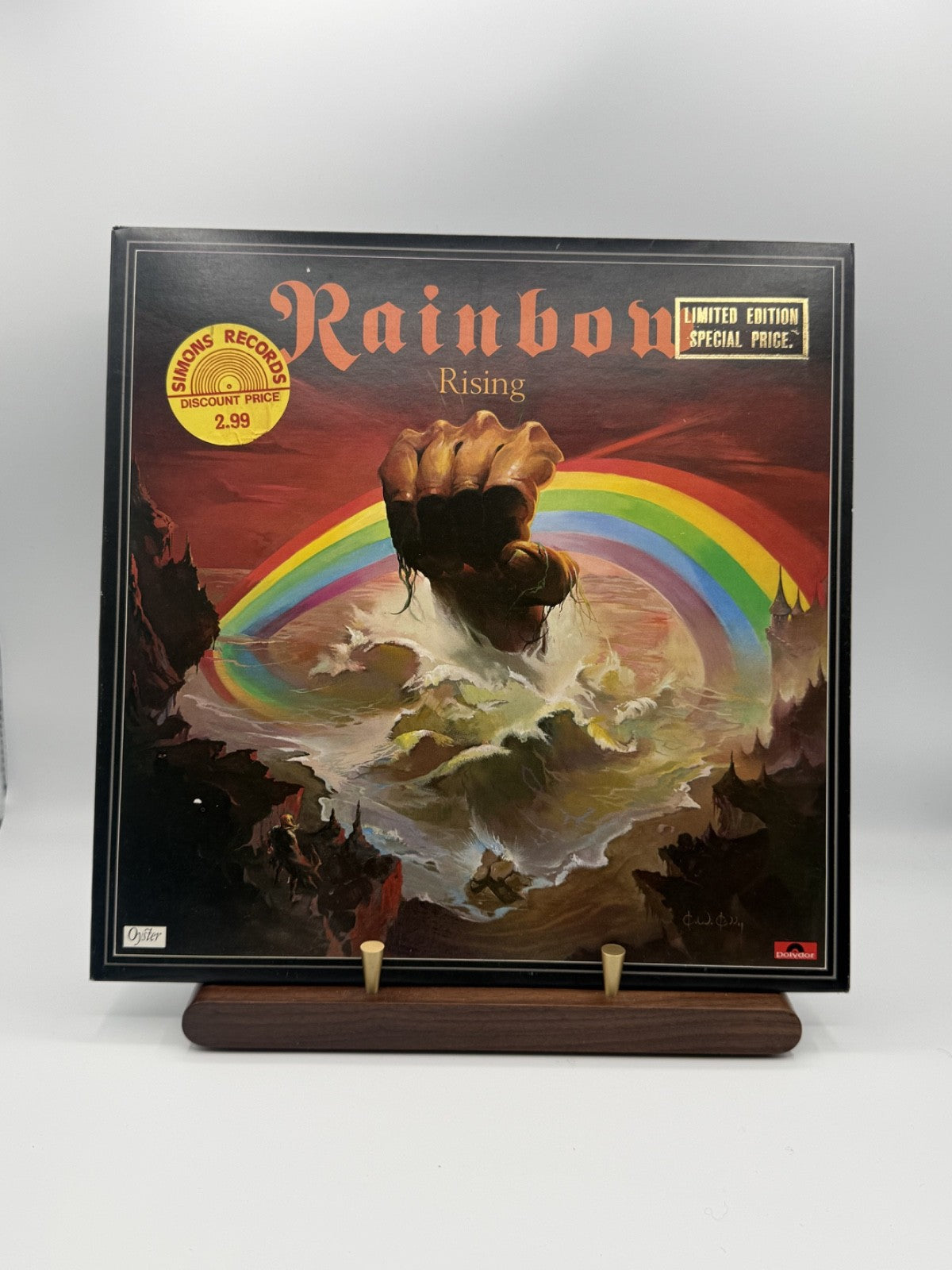 Rainbow Rising LP Vinyl 2490 137 UK 1976 STERLING MASTERDISK G.K. - EX/EX