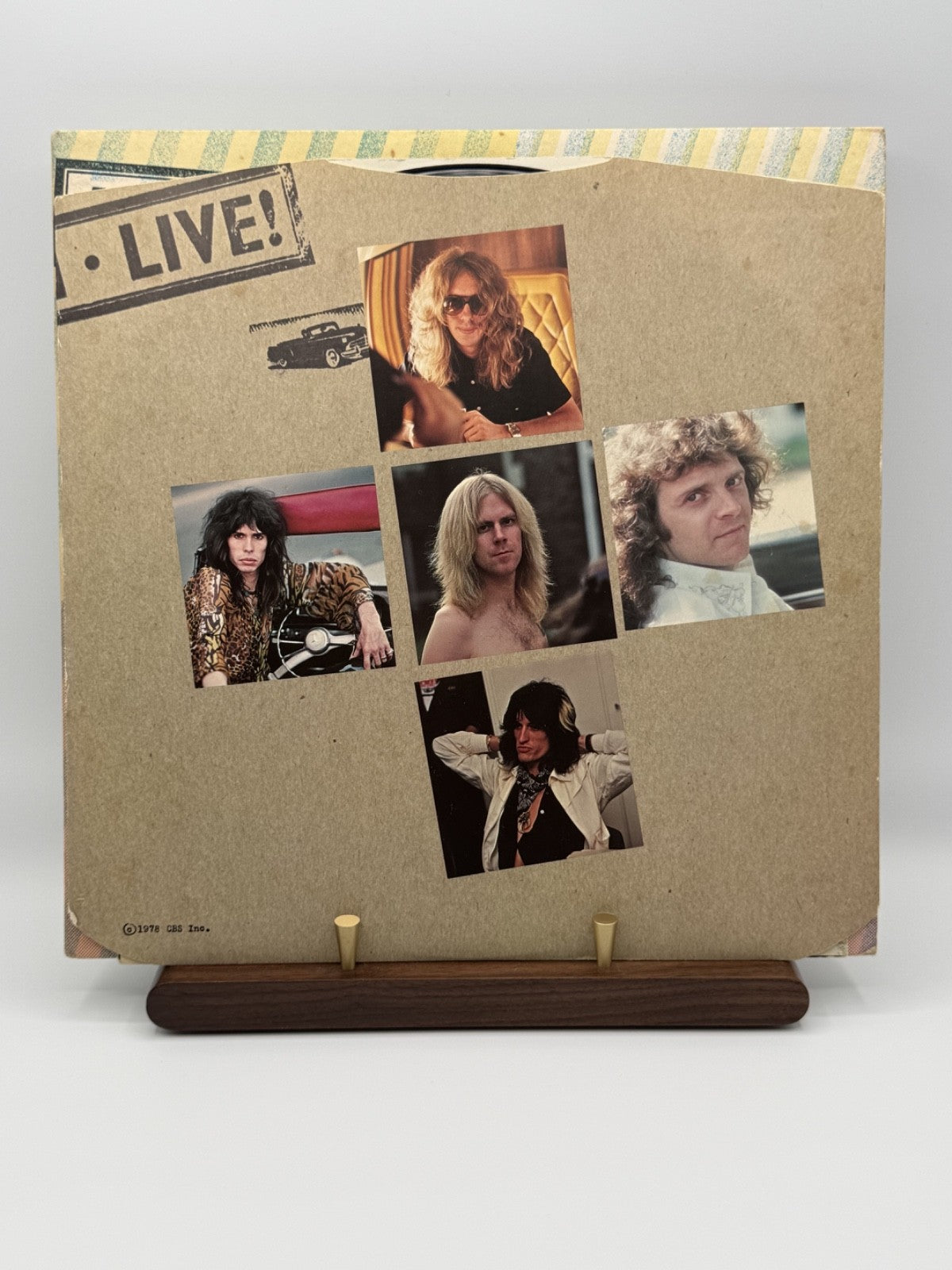 Aerosmith Live! Bootleg 1978 UK CBS 2LP + Original Poster EX/VG++