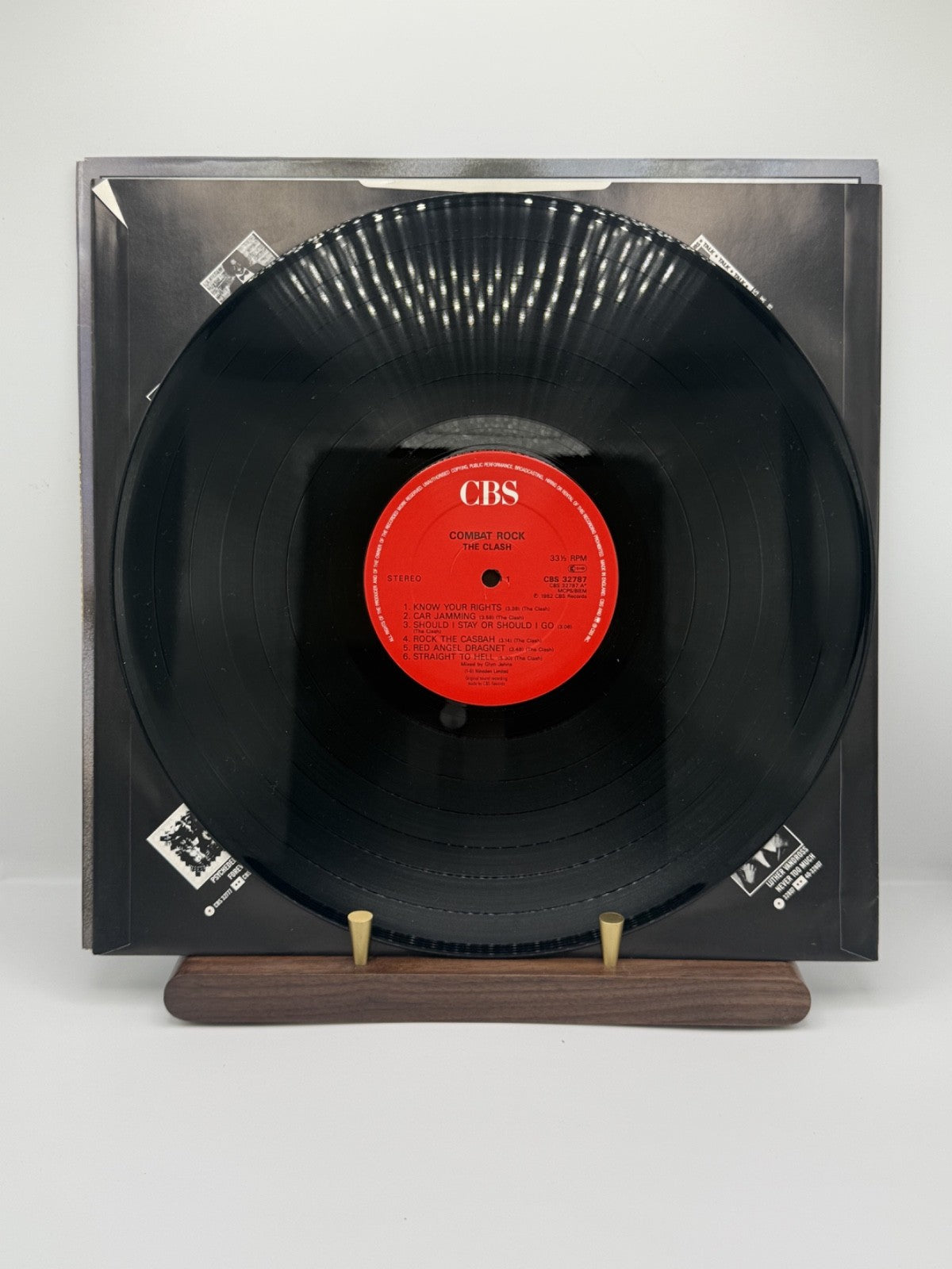 The Clash Combat Rock Vinyl LP CBS 32787 UK 1st Press FMLN Matrix Inner EX/EX