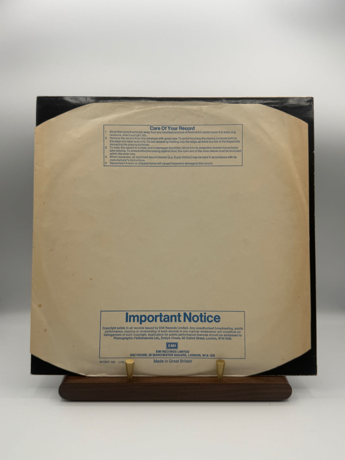 The Beatles Let It Be PCS 7096 EMI inner sleeve