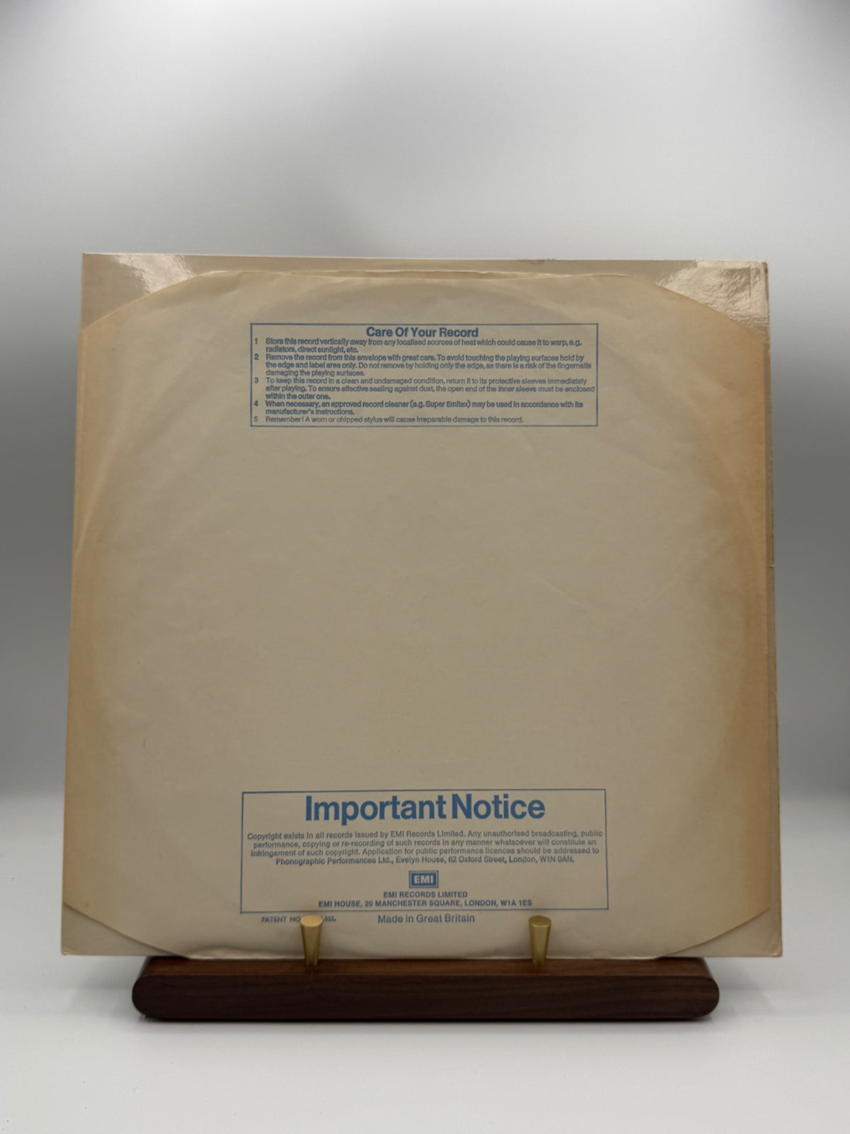 The Beatles White Album period EMI inner sleeve