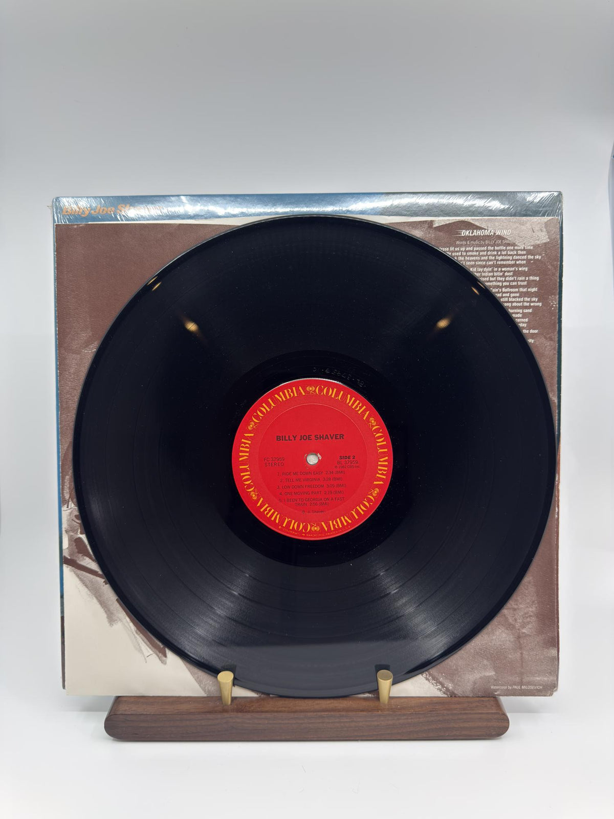 Billy Joe Shaver 1982 actual copy vinyl side B