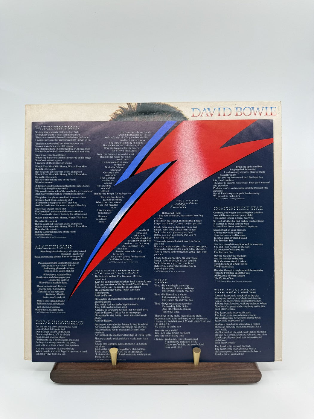 David Bowie Aladdin Sane RS1001 actual copy photo 8454