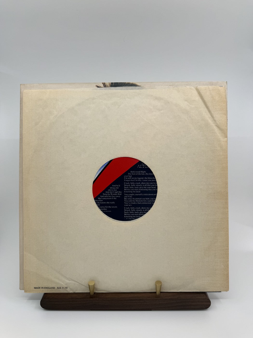 David Bowie Aladdin Sane RS1001 actual copy photo 8455